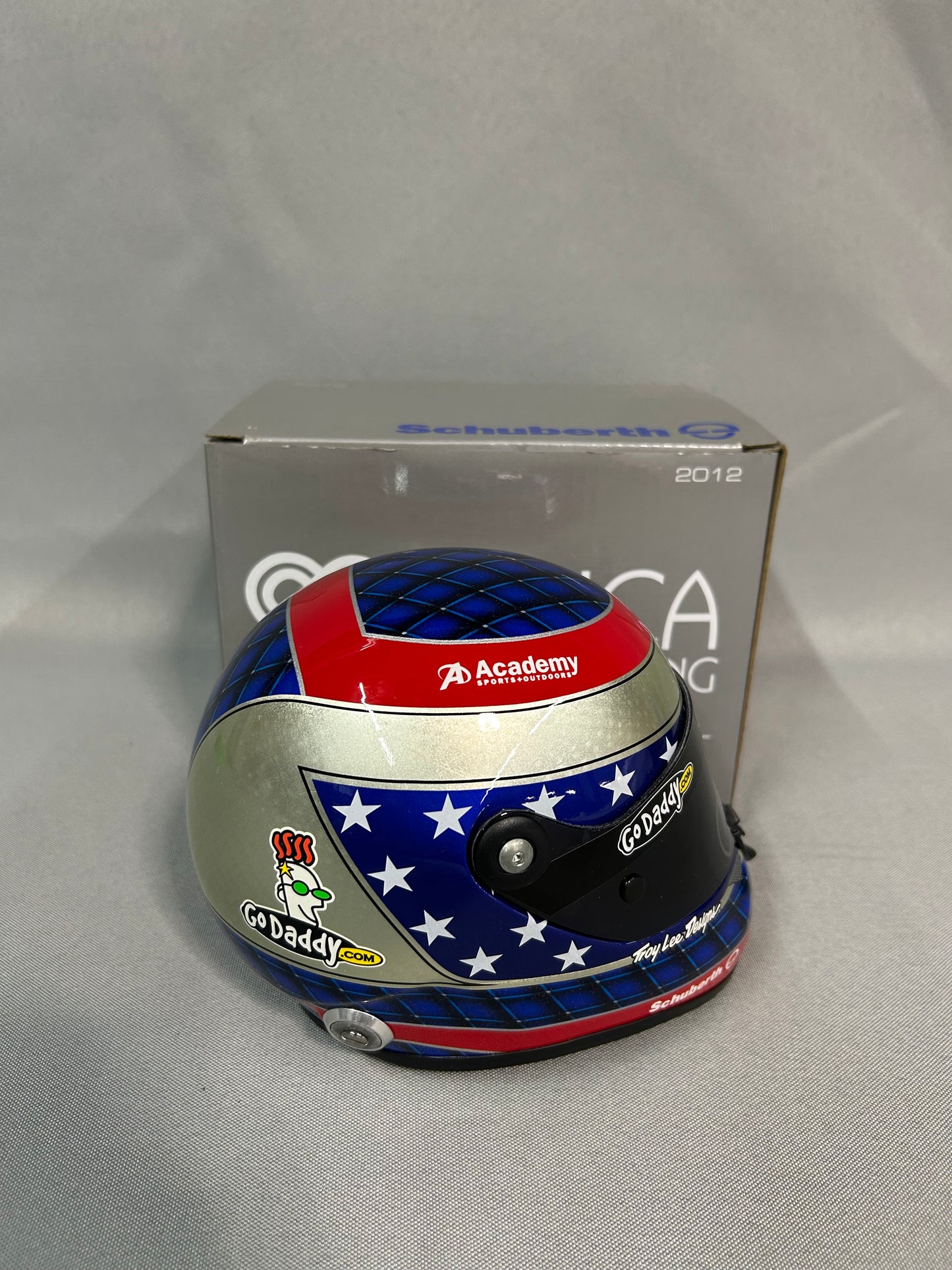 Danica Patrick 2012 Autographed Go Daddy Miniature Helmet