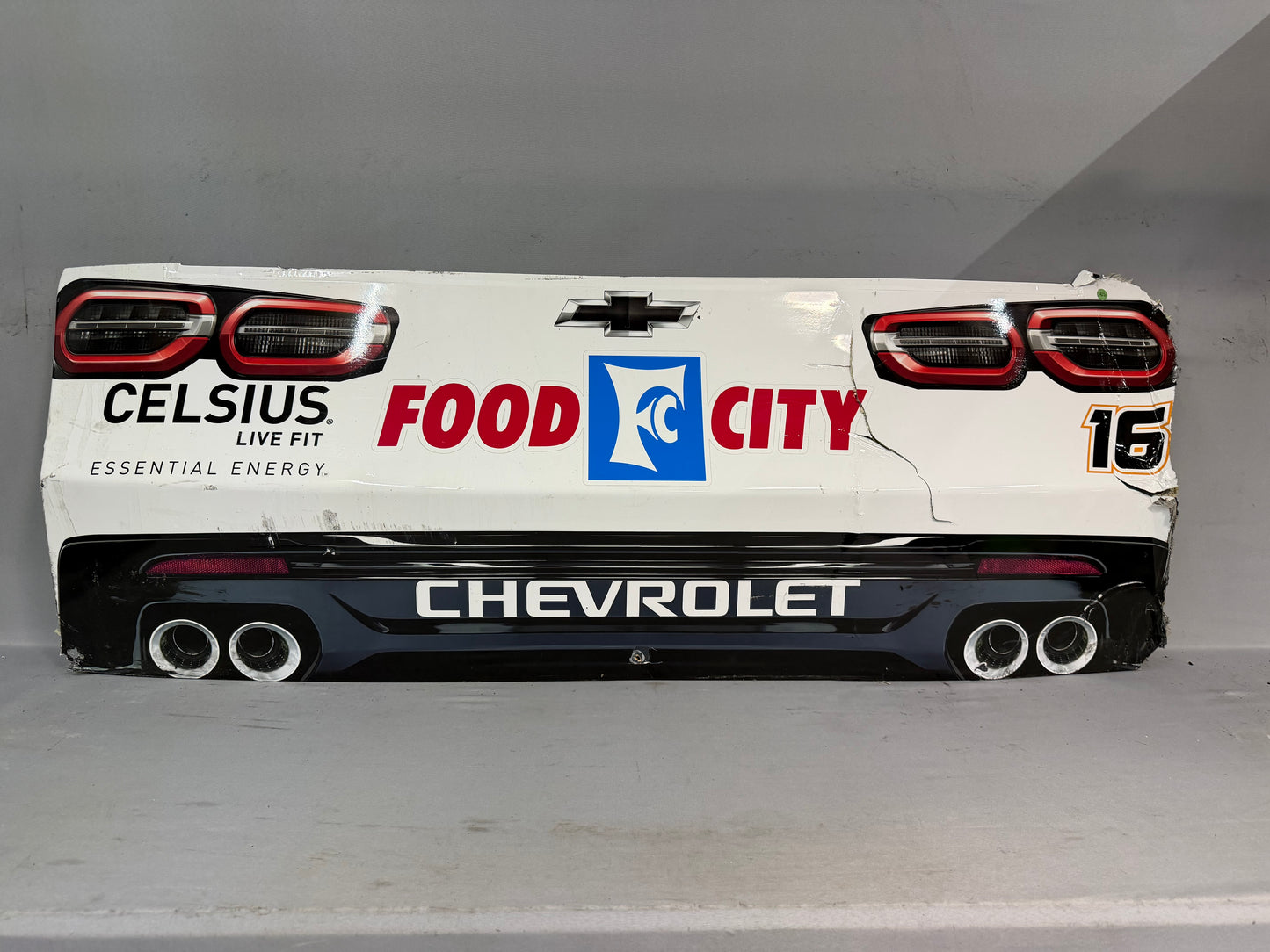 Christian Eckes #16 2025 Bristol Celsius Food City Nascar Rear Bumper