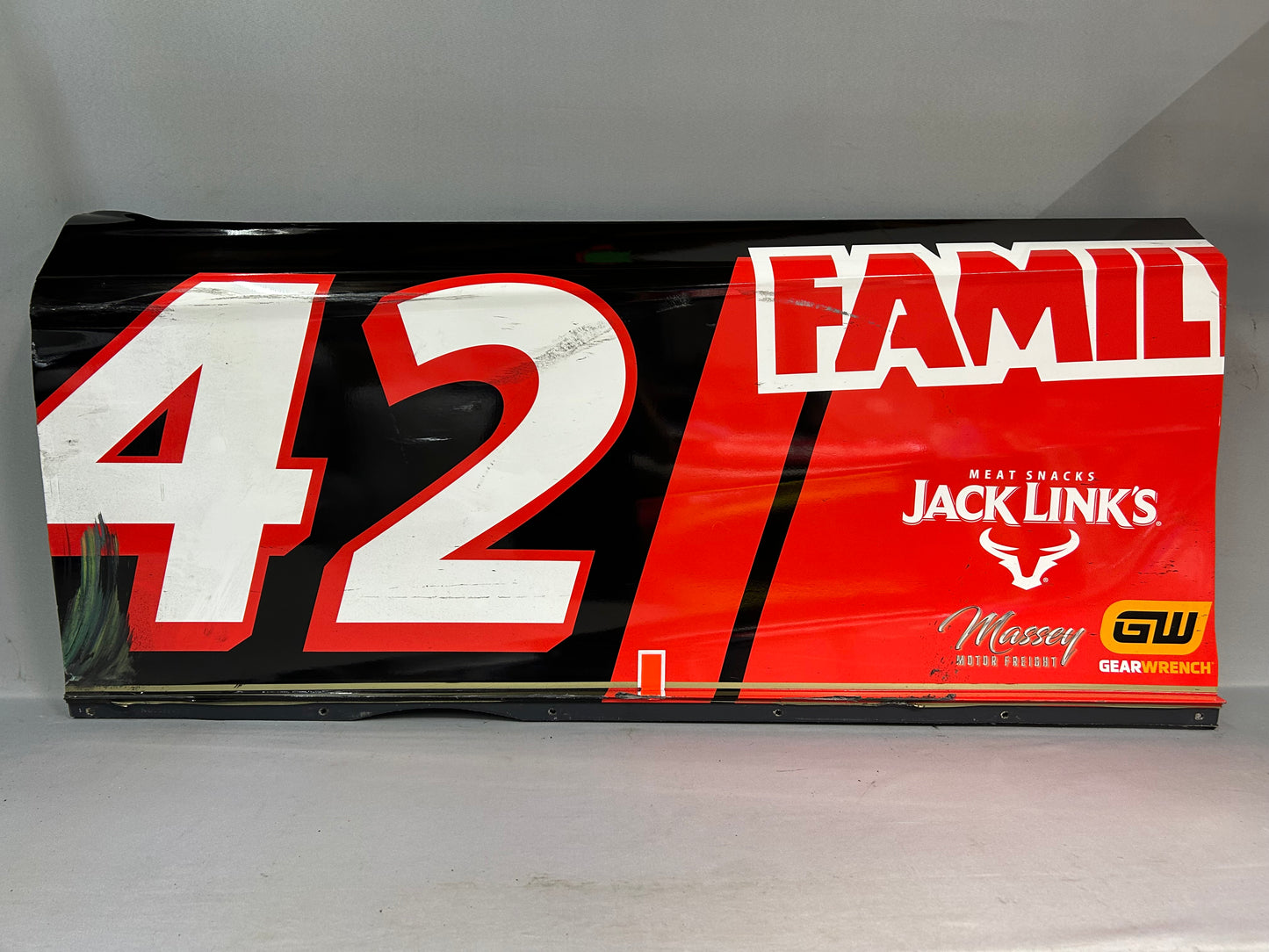 John Hunter Nemechek #42 2025 Wilkesboro All Star Family Dollar Nascar Door Panel