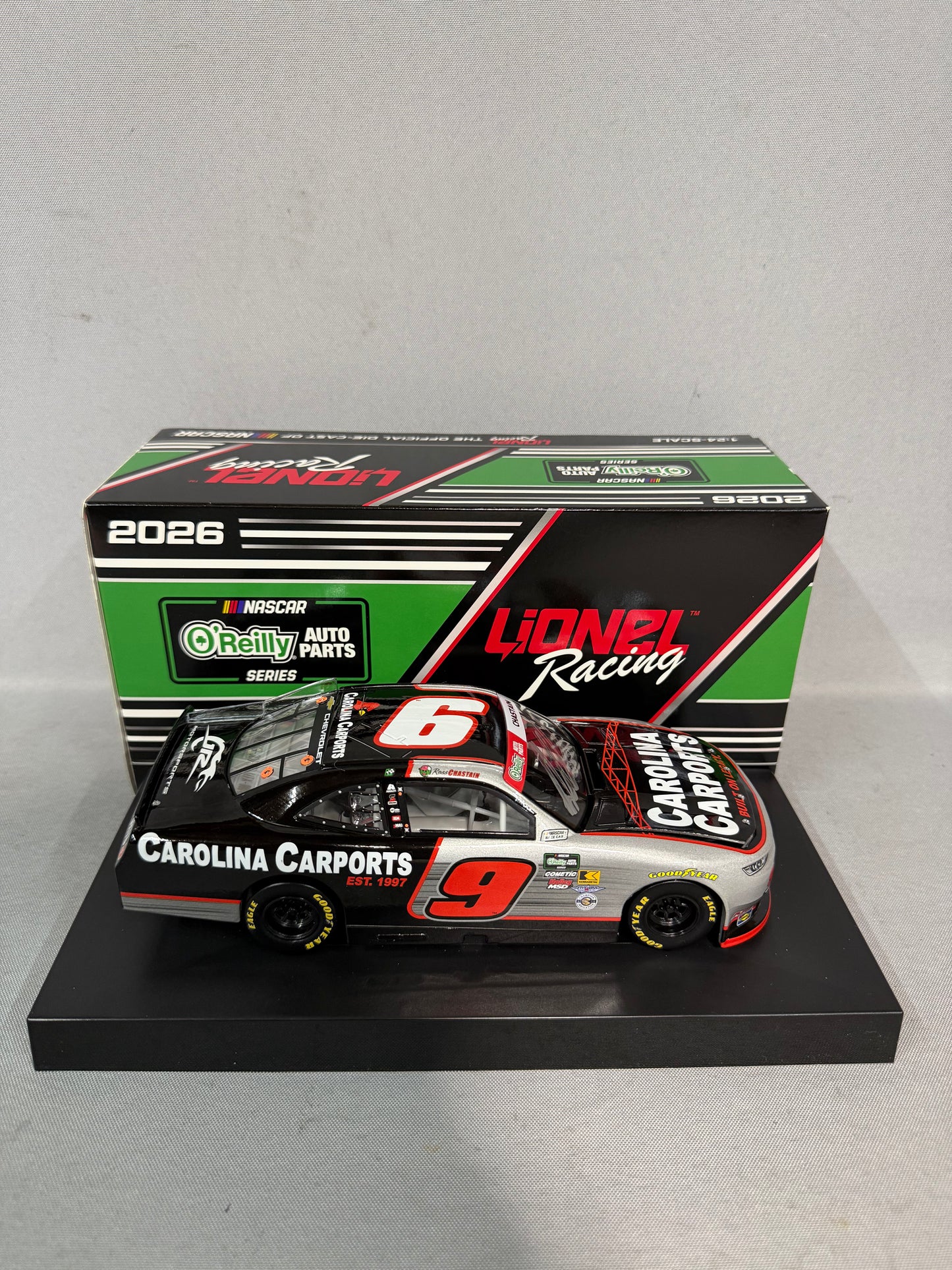 Ross Chastain #9 2026 Carolina Carports Nascar Autographed Diecast