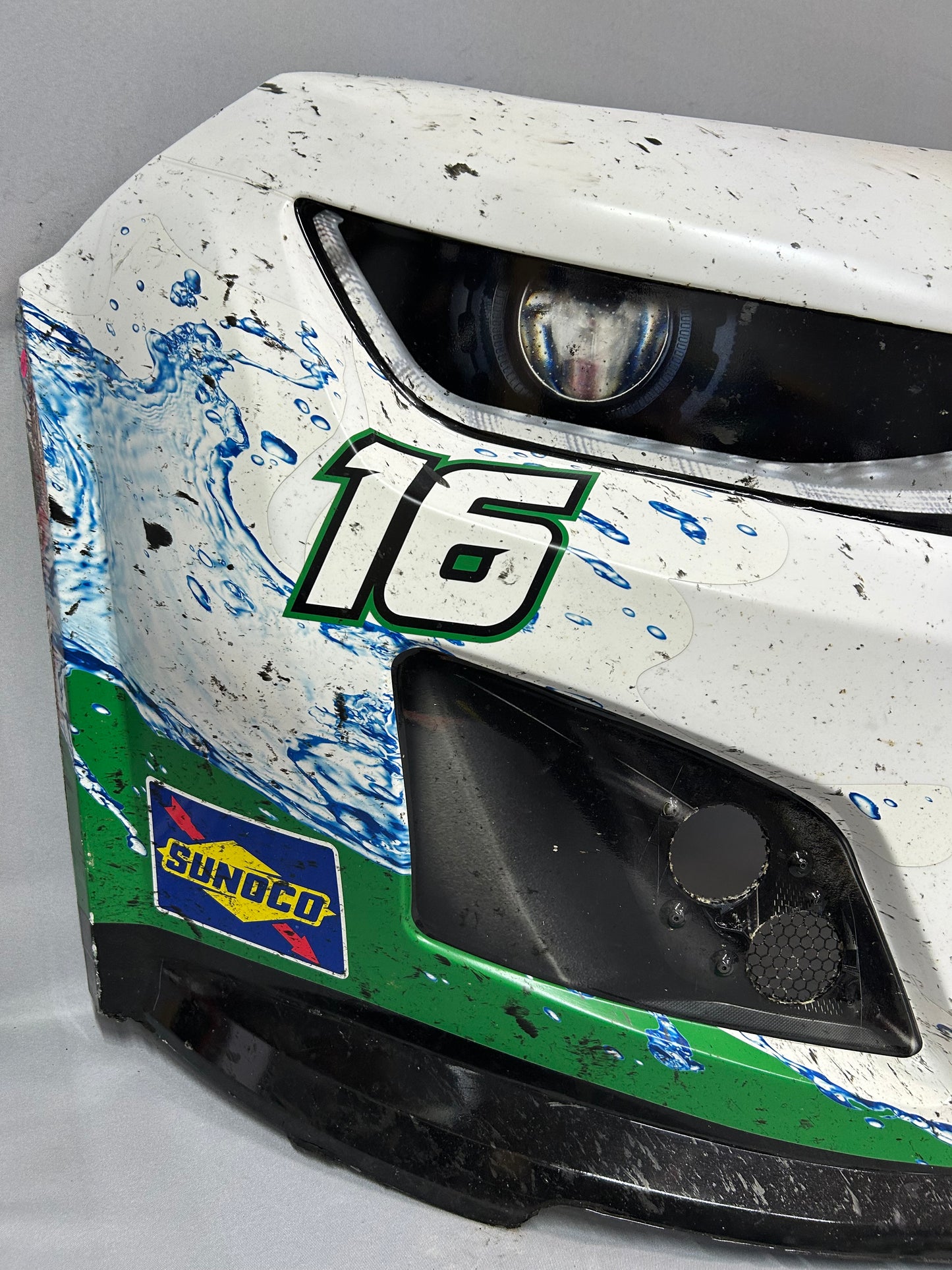 AJ Allmendinger #16 2024 Wilkesboro Campers Inn RV Leaf Filter Nascar Front Nose