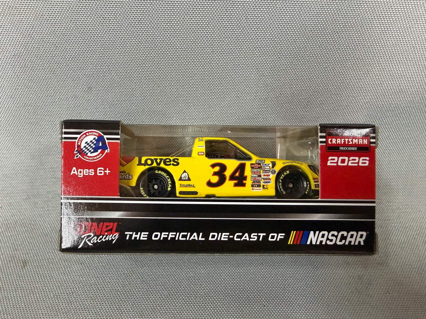 Layne Riggs #34 2026 Loves Truck Stop Nascar 1/64 Diecast