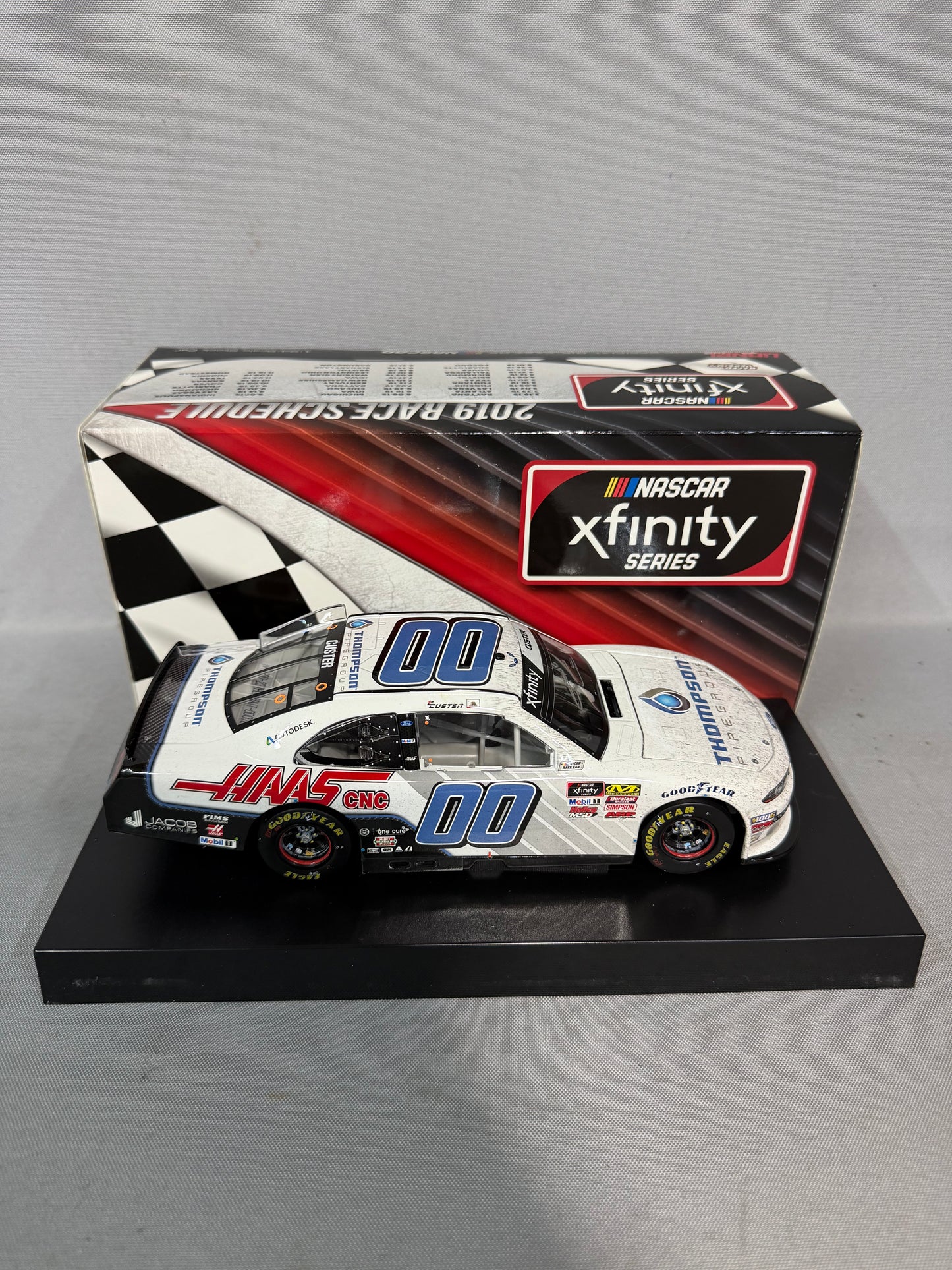 Cole Custer #00 2019 Auto Club Win Thompson Pipe Haas Nascar Autographed Diecast