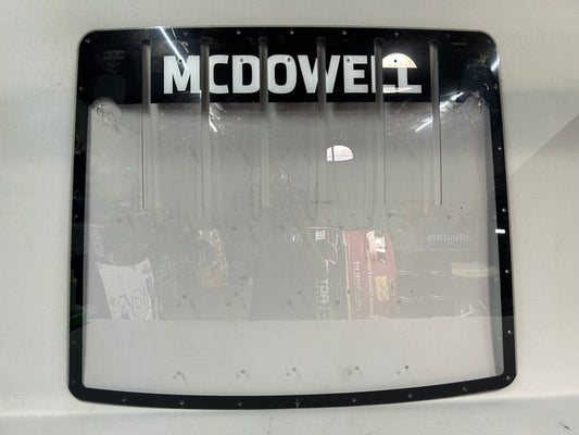 Michael McDowell #71 2025 Nashville Nascar Rear Windshield