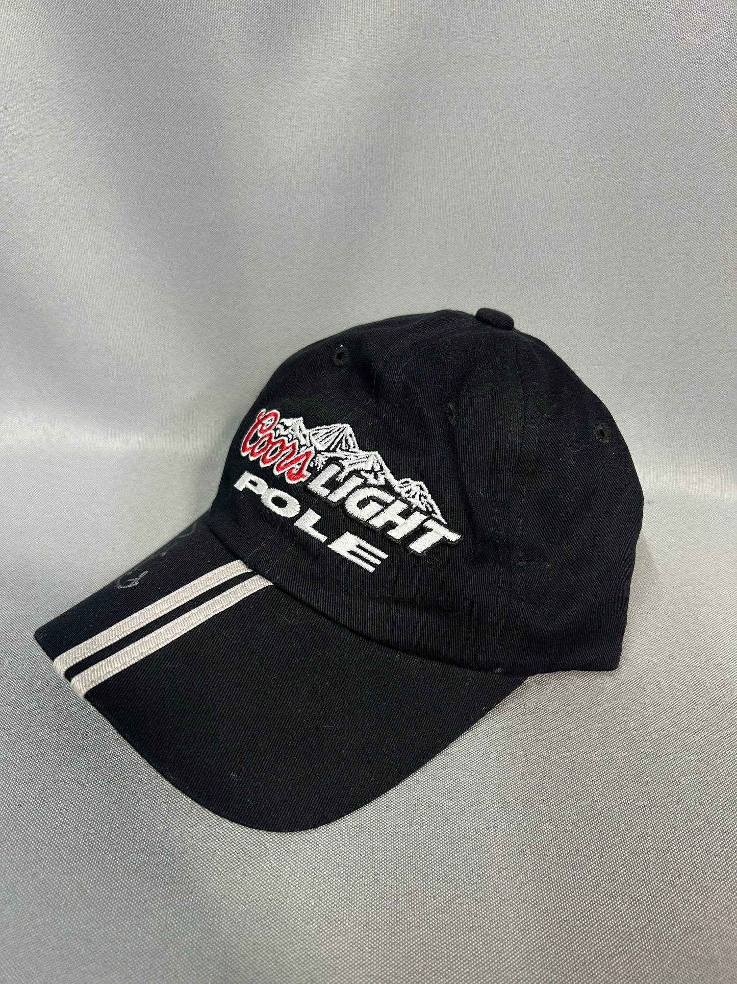Trevor Bayne 2009 ORP First Career Pole Coors Light Pole Nascar Autographed Hat