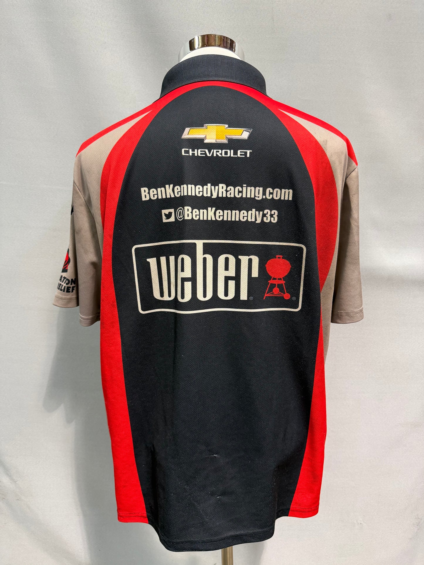Ben Kennedy #96 Weber Grills Nascar Crew Shirt Size 2XL