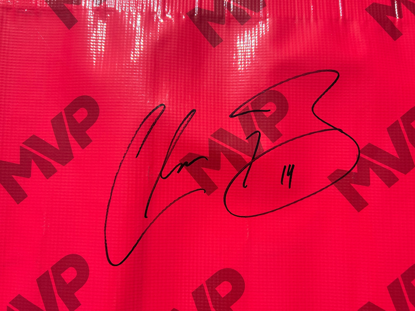 Chase Briscoe #14 Autographed Magical Vacation Planners Nascar Pit Box Riser Banner