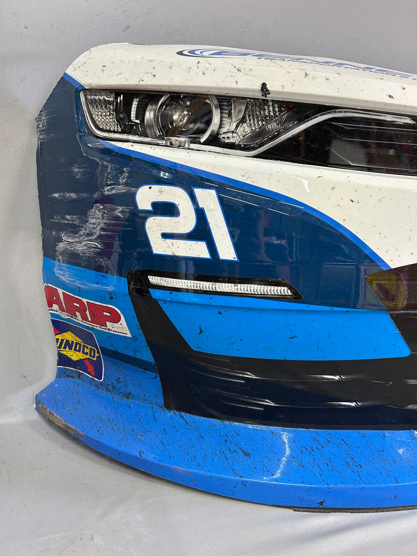 Austin Hill #21 2025 Indianapolis Bennett Transportation Nascar Front Nose