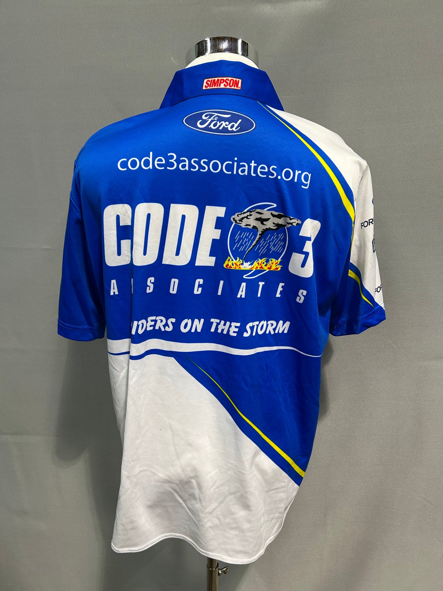 Chase Briscoe #14 Code 3 Associates Nascar Crew Shirt Size Medium