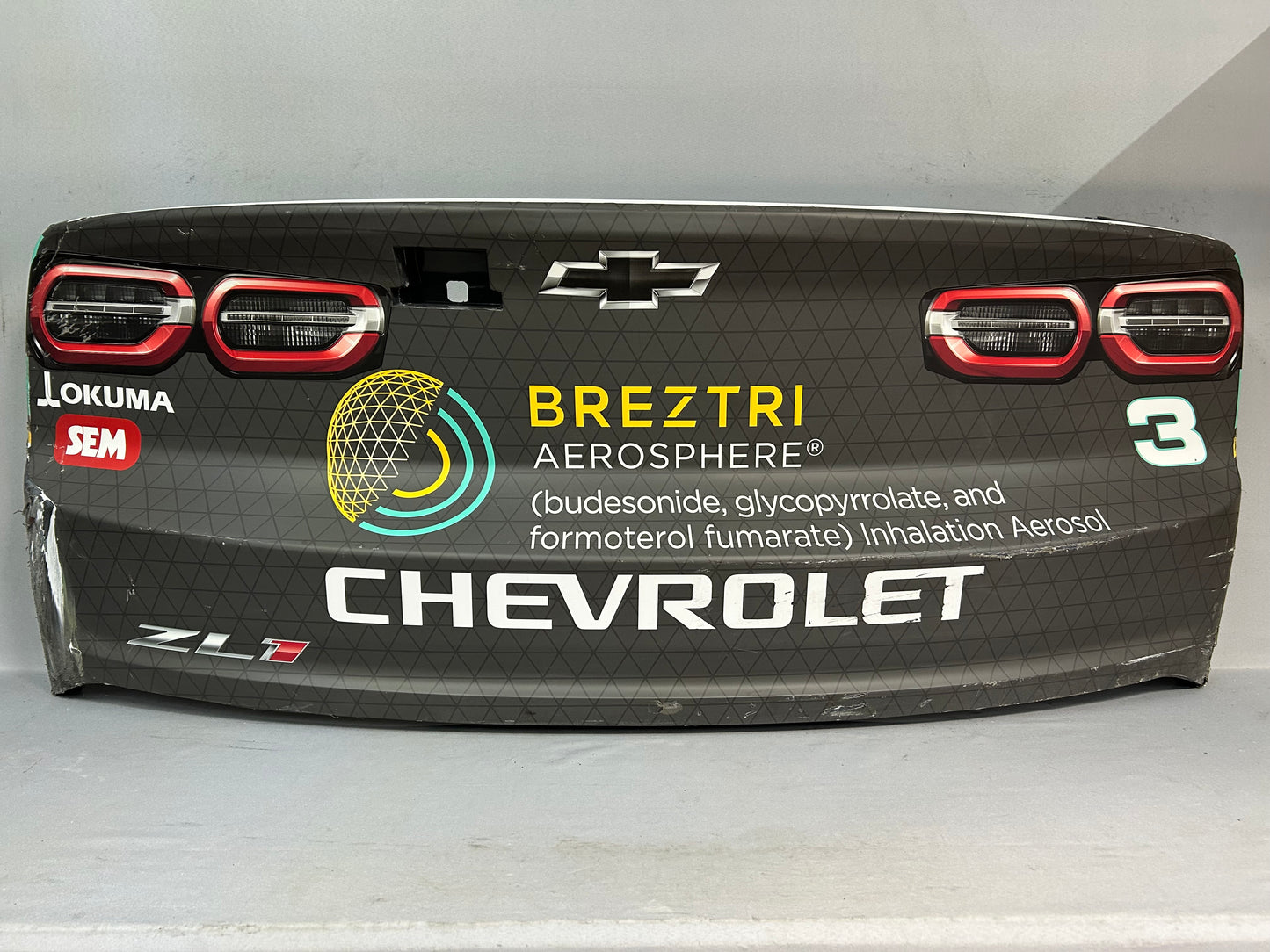 Austin Dillon #3 2025 Watkins Glen Breztri Nascar Rear Bumper