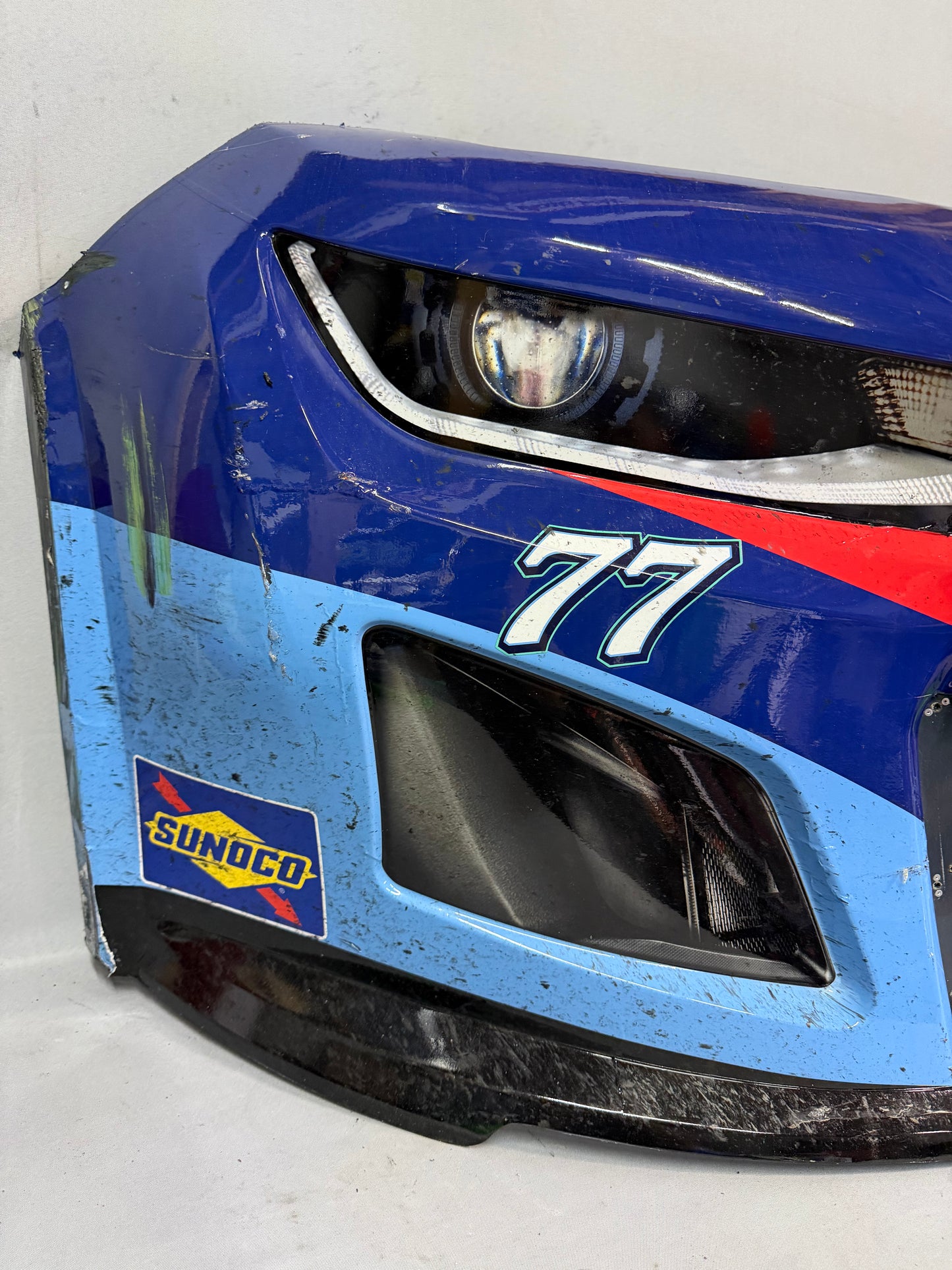Carson Hocevar #77 2025 Bristol Delaware Life Nascar Front Nose