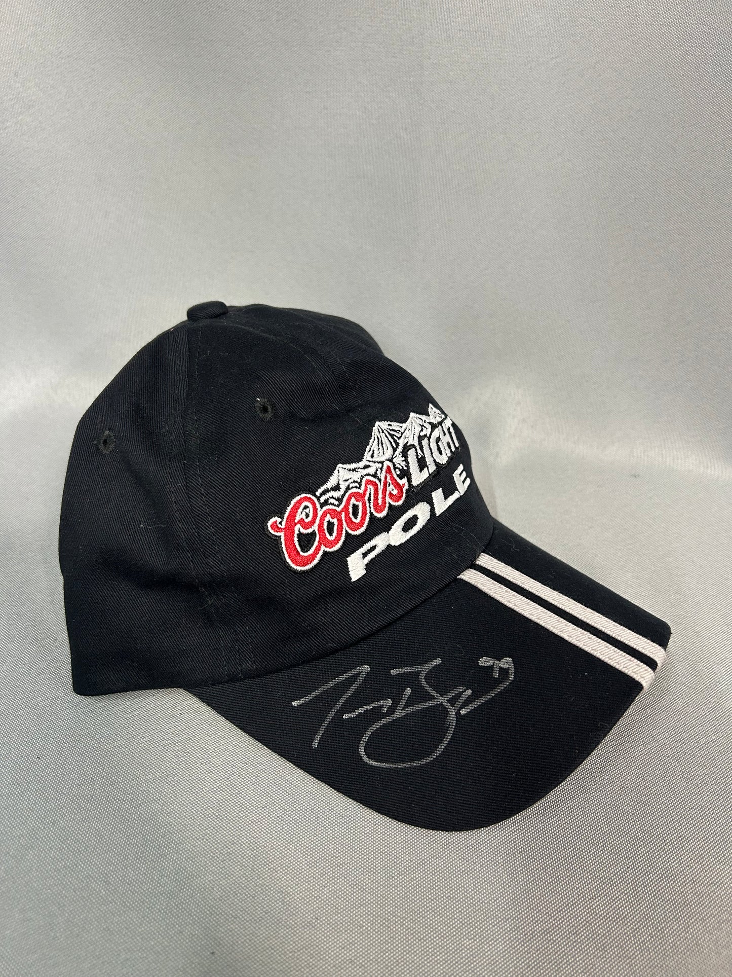 Trevor Bayne 2009 ORP First Career Pole Coors Light Pole Nascar Autographed Hat