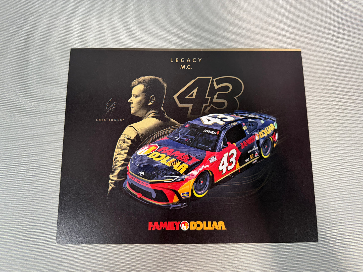 Erik Jones #43 2024 Family Dollar Nascar Hero Card
