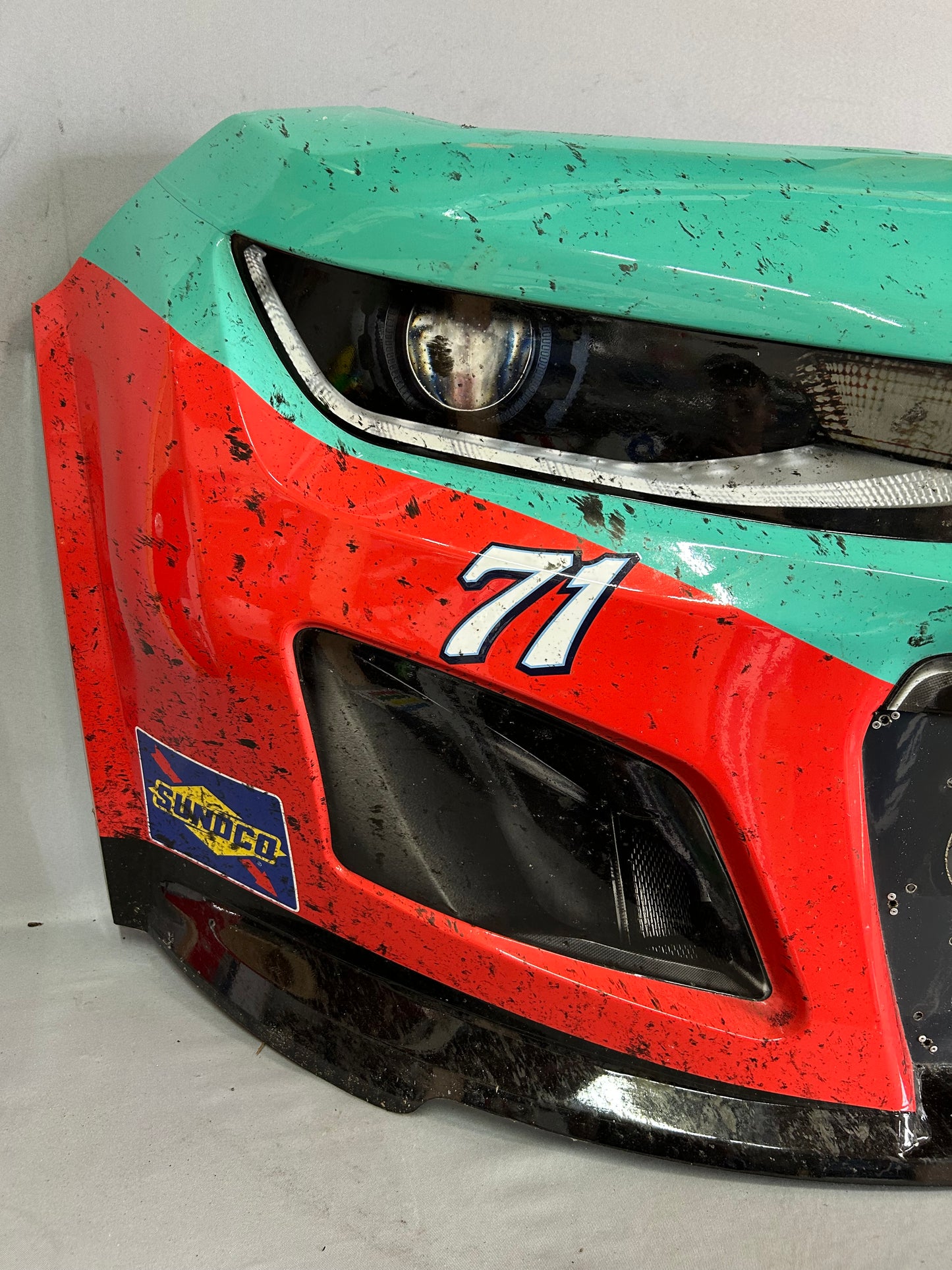 Michael McDowell #71 2025 Nashville Delaware Life Nascar Front Nose
