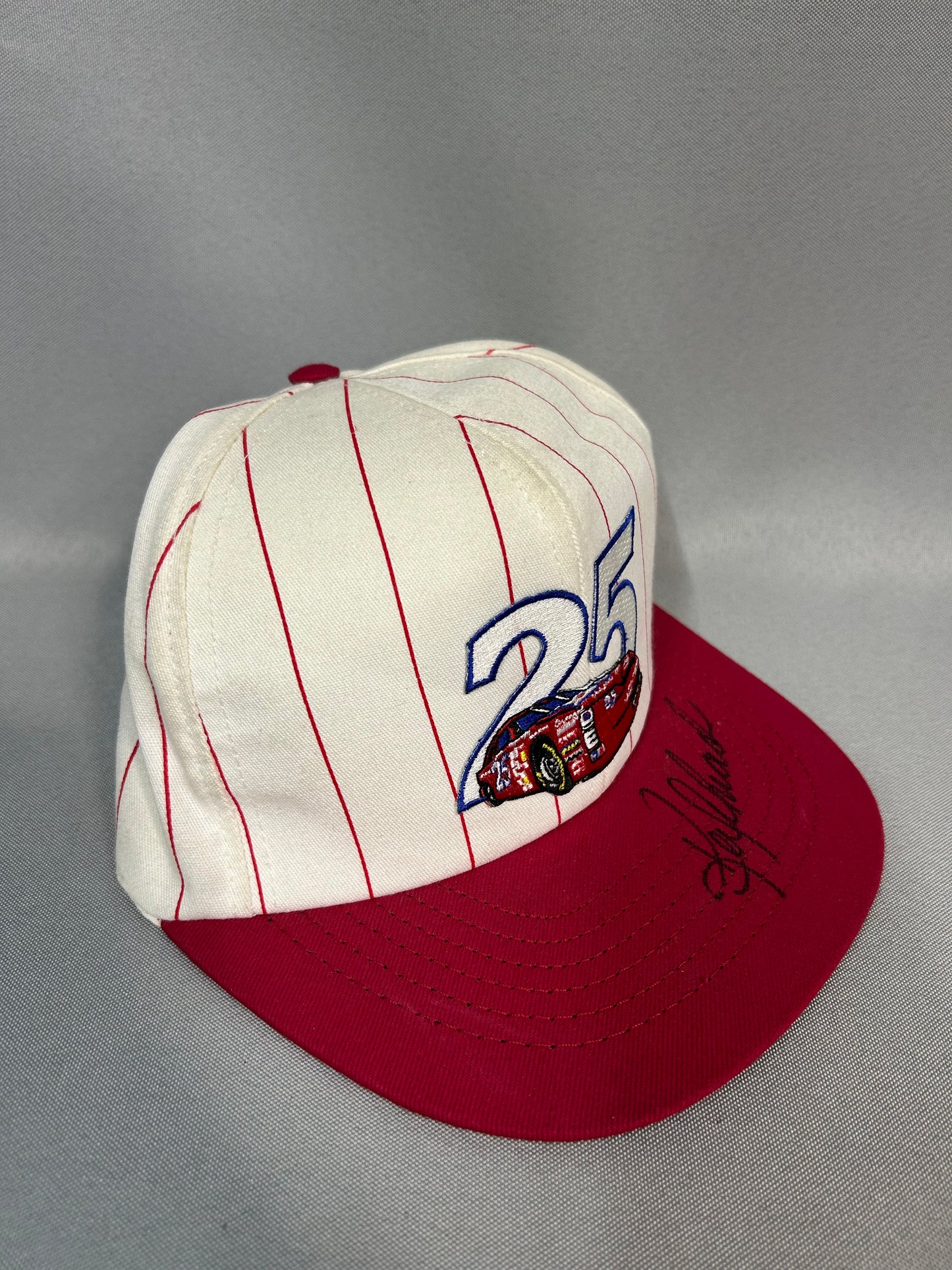 Ken Schrader #25 1995 Budweiser Autographed Nascar Hat