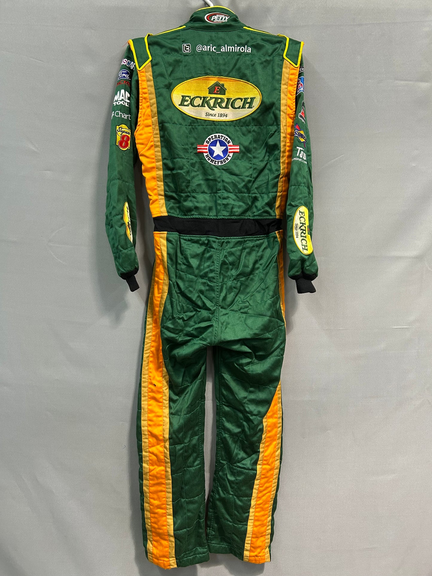 Aric Almirola #43 2013 Autographed Eckrich Nascar Driver Firesuit