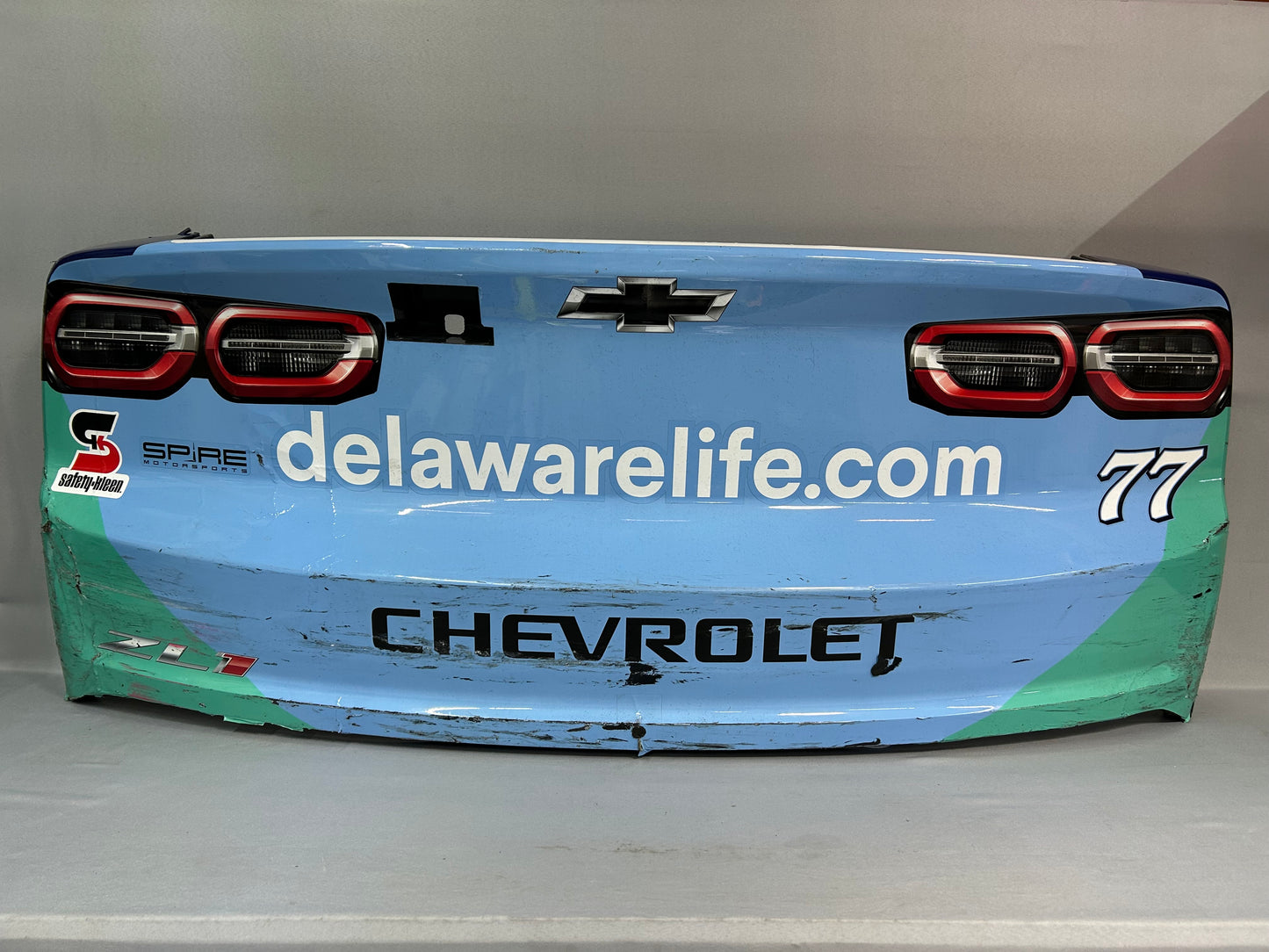 Carson Hocevar #77 2025 Bowman Gray Clash Delaware Life Nascar Rear Bumper