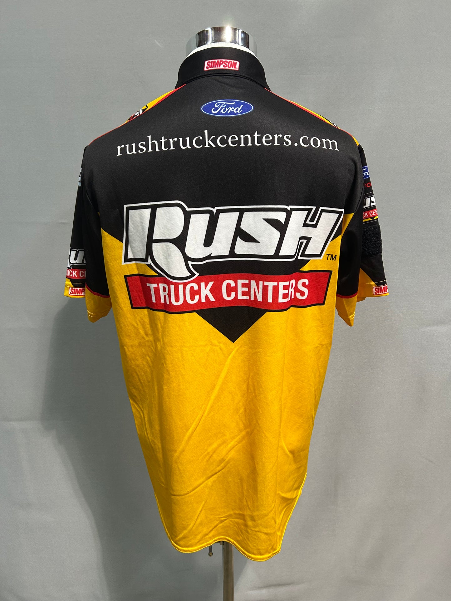Clint Bowyer #14 Rush Truck Centers Nascar Crew Shirt Size Medium