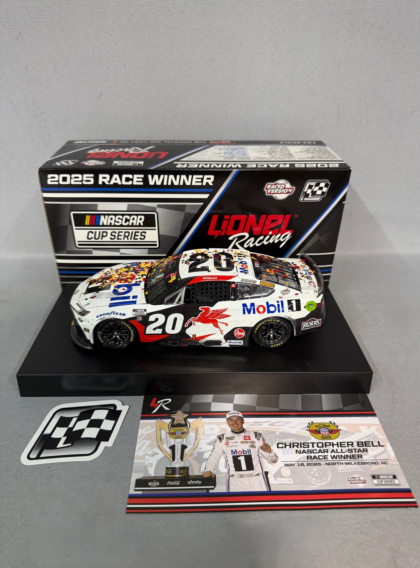 Christopher Bell #20 2025 Wilkesboro All Star Win Mobil 1 Nascar Diecast