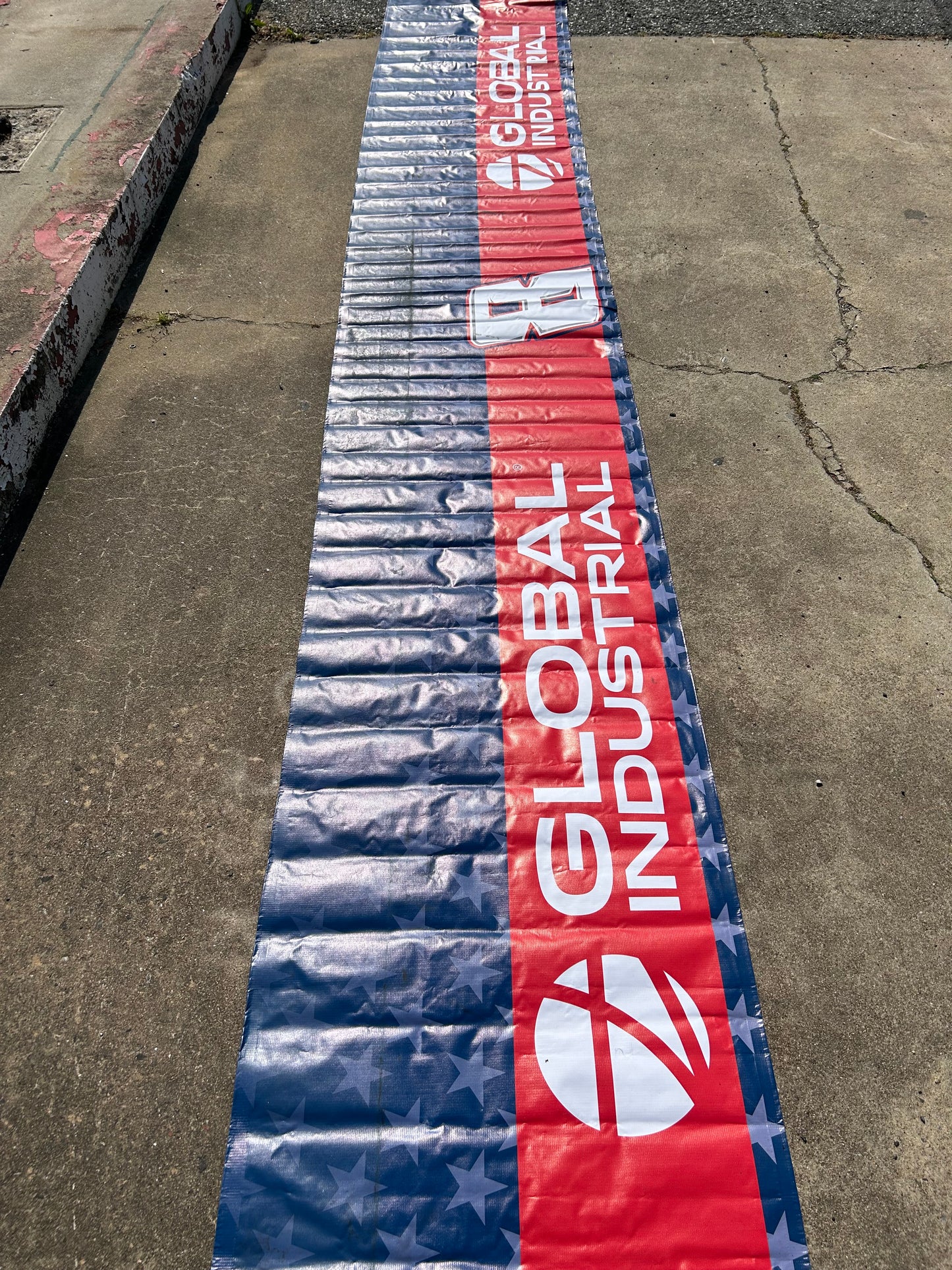 Kyle Busch #8 2024 Global Industrial Nascar Pit Wall Banner