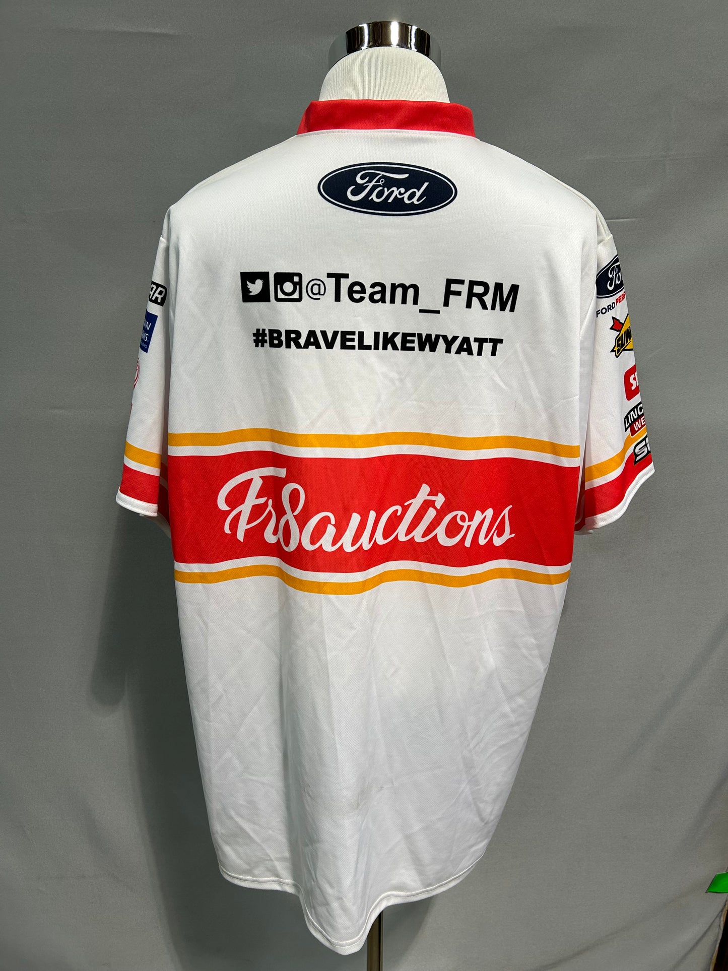Michael Mcdowell #34 Fr8 Auctions Nascar Crew Shirt Size 3XL Tall