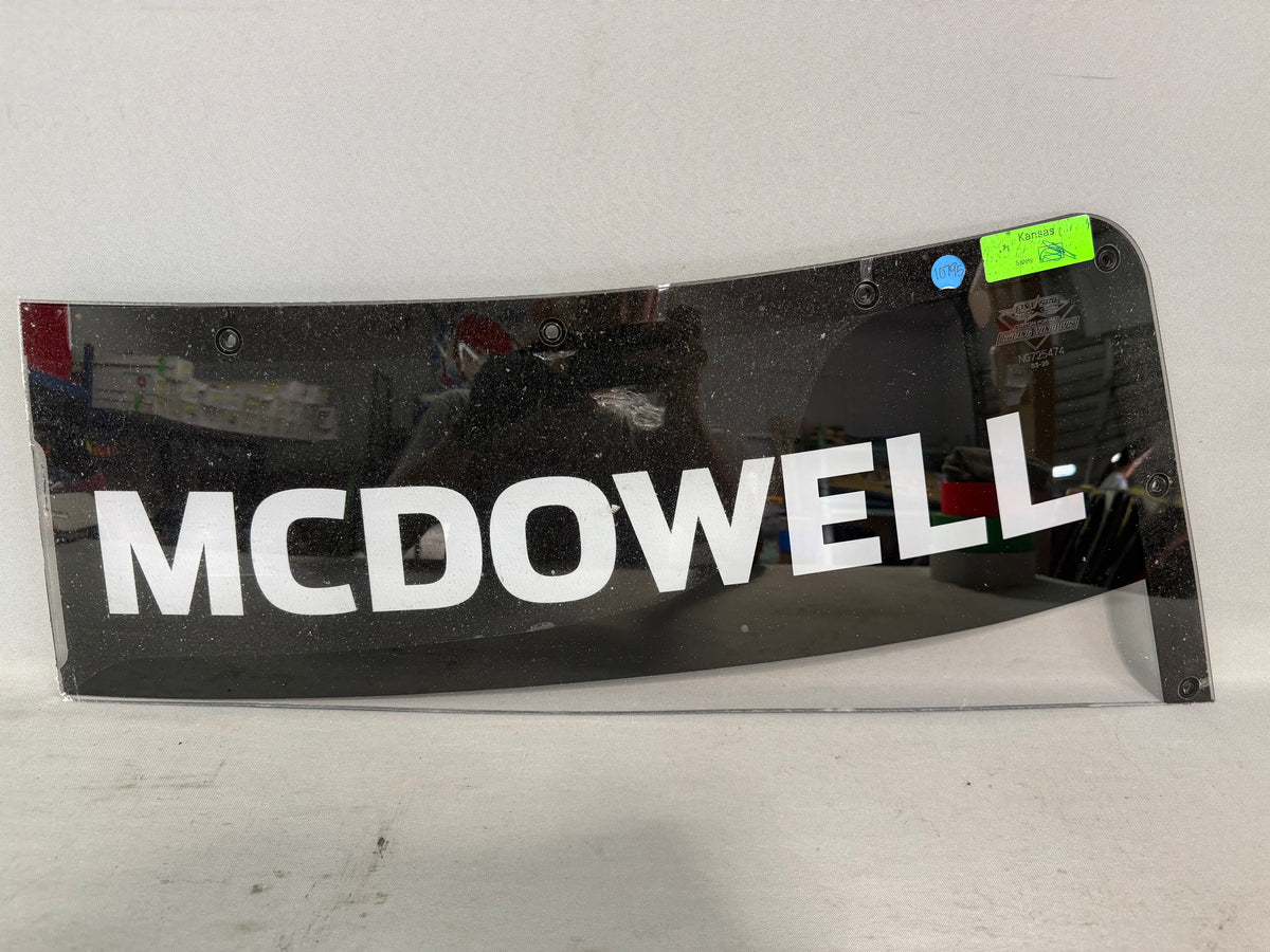 Michael McDowell #71 2025 Kansas Nascar Windshield Banner