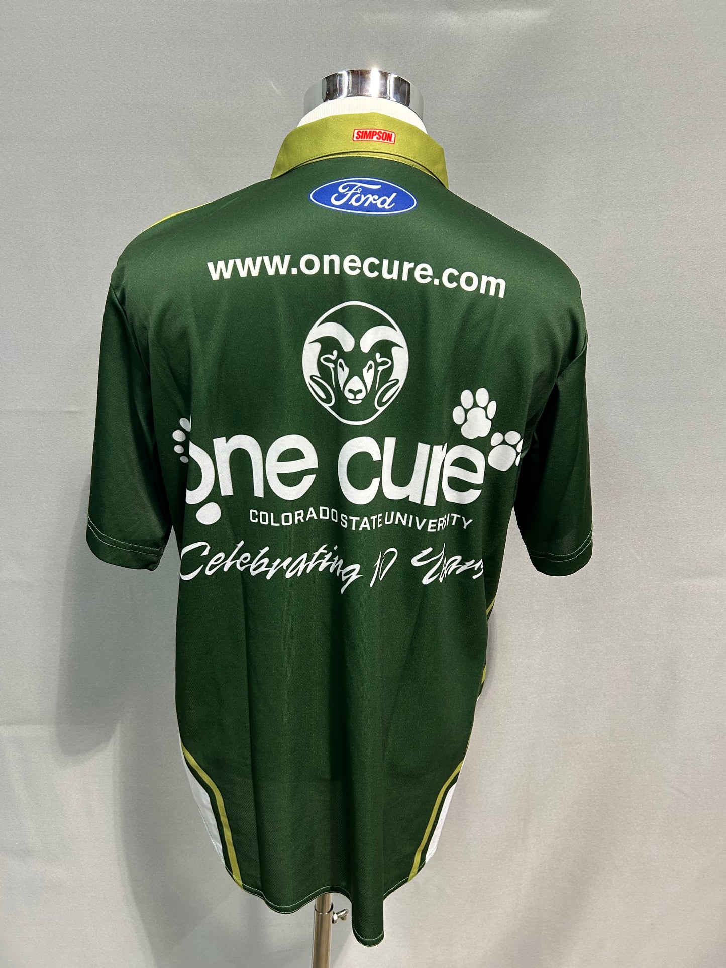 Chase Briscoe #14 2021 One Cure 10th Anniversary Nascar Crew Shirt Size Medium