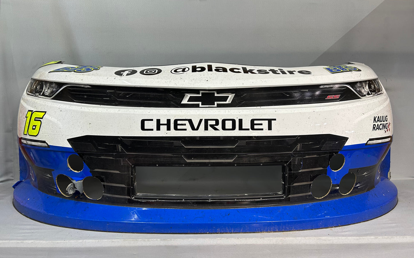 Christian Eckes #16 2025 Rockingham Black’s Tire Nascar Front Nose