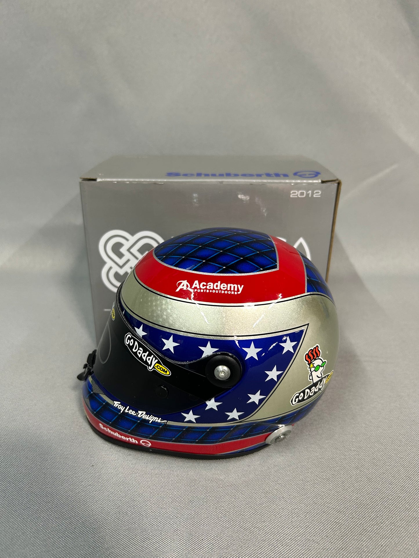 Danica Patrick 2012 Autographed Go Daddy Miniature Helmet