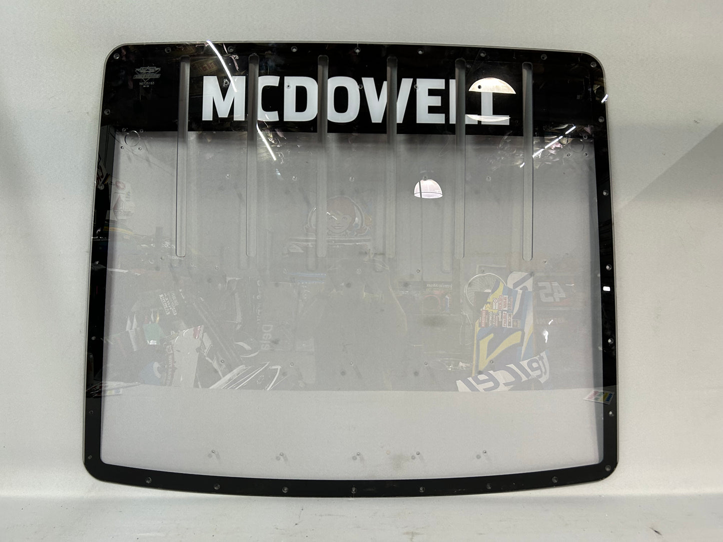 Michael McDowell #71 2025 Atlanta Nascar Rear Windshield