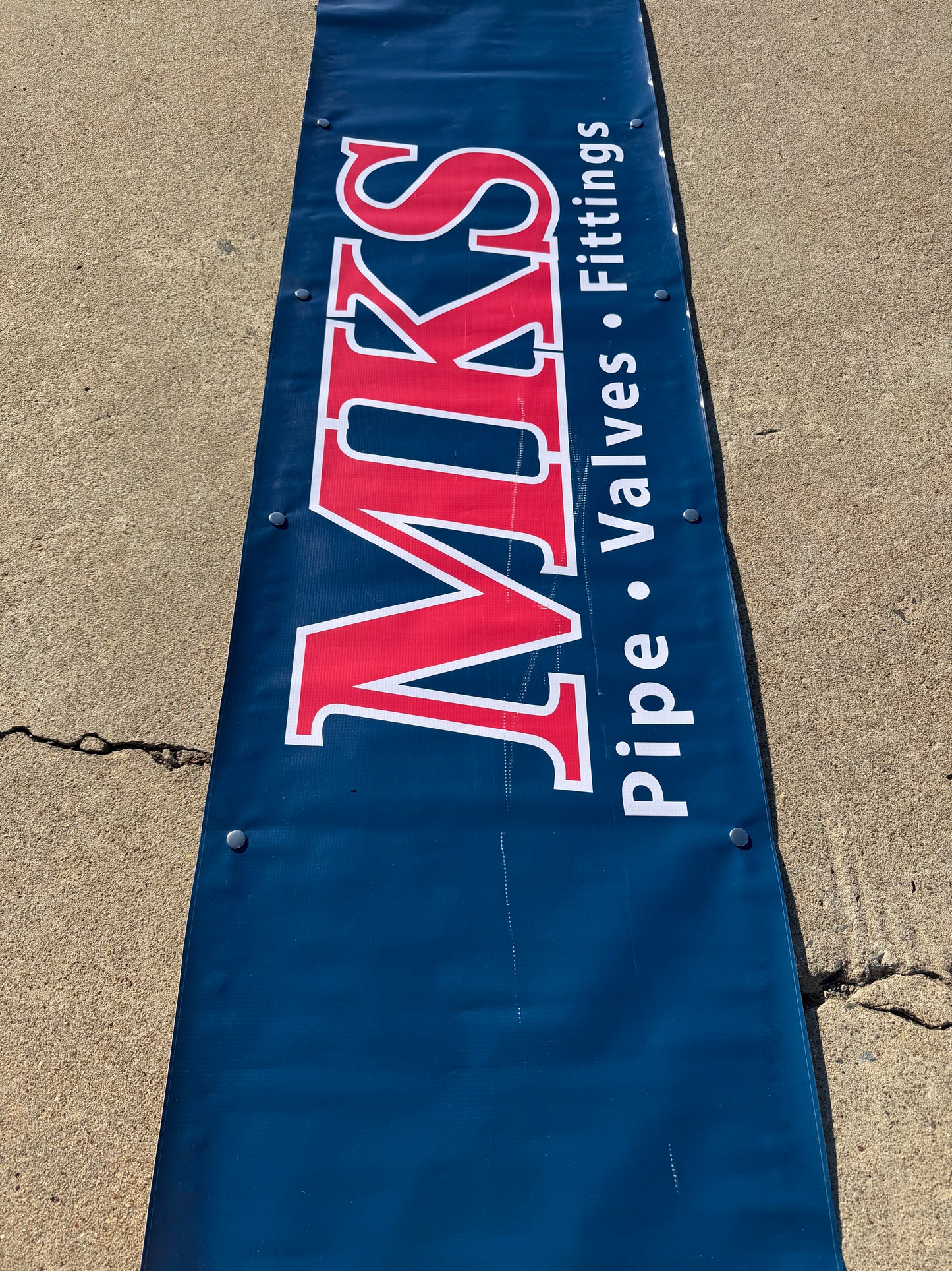 Connor Mosack #7 2024 Kansas MKS Pipe and Valve Nascar Pit Box Riser Banner