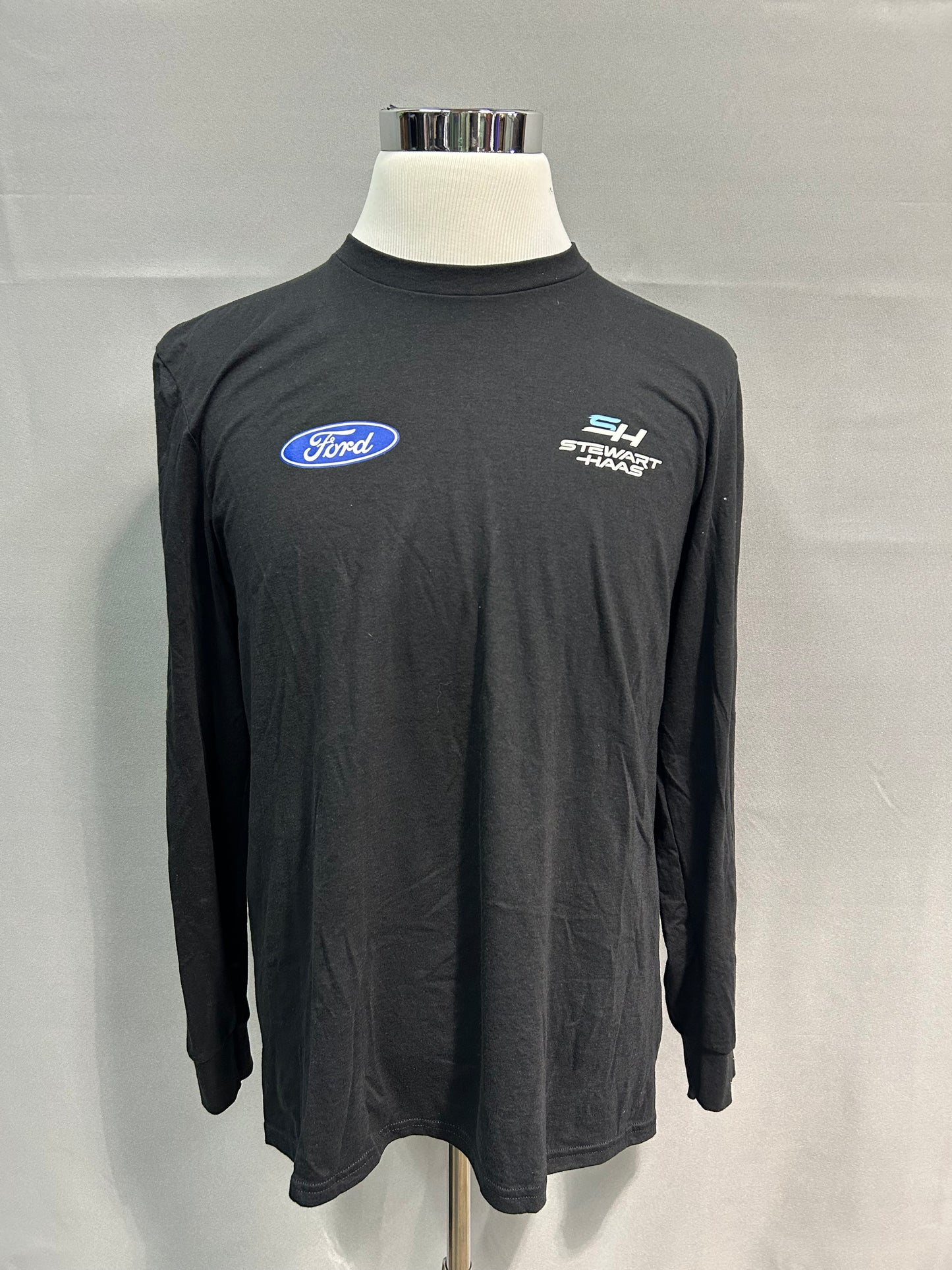 Stewart Haas Racing 2024 Nascar Team Issued District Long Sleeve Black T Shirt