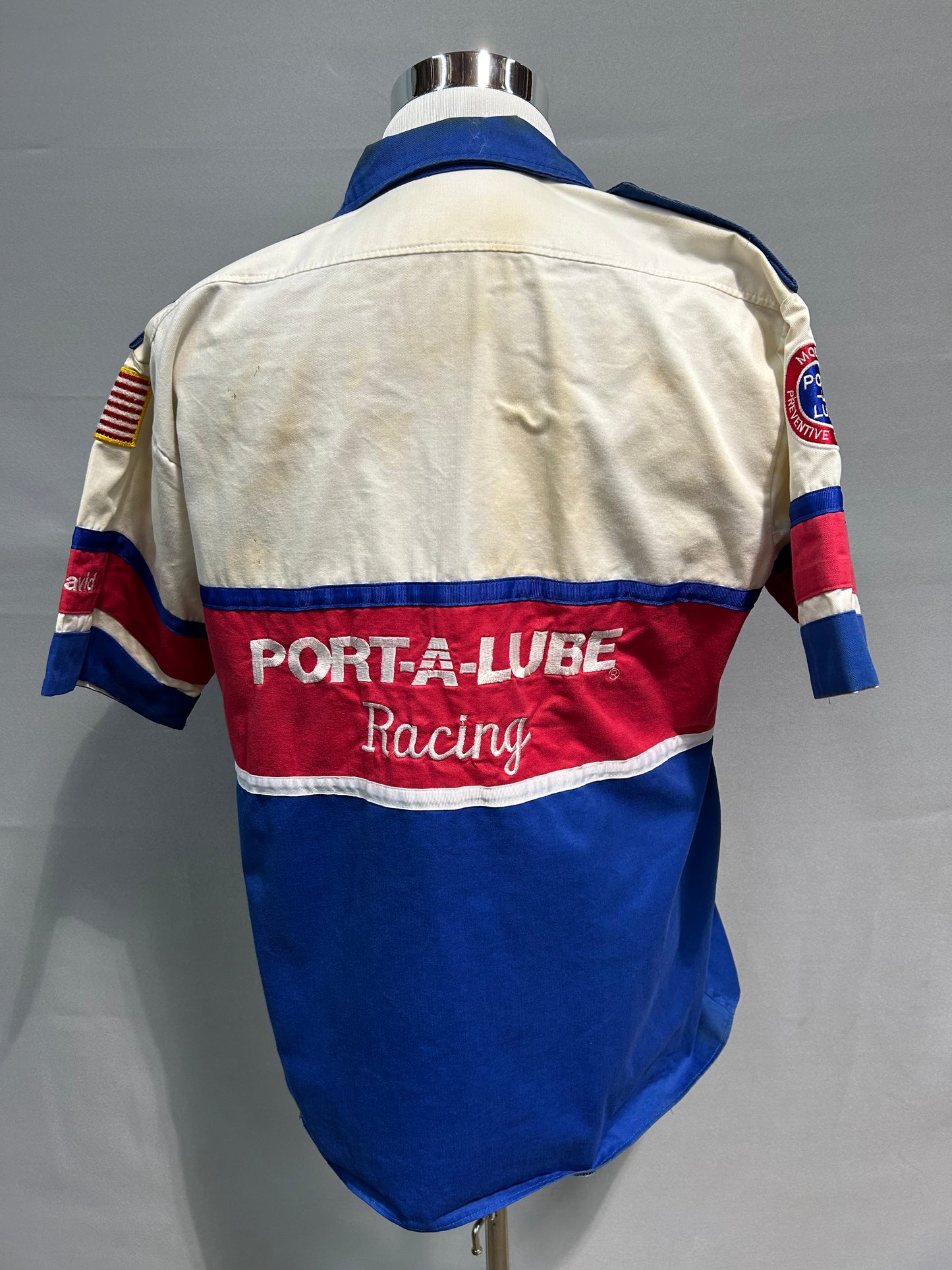 Dale Jarrett #32 Port A Lube Nascar Pit Crew Shirt Size Large