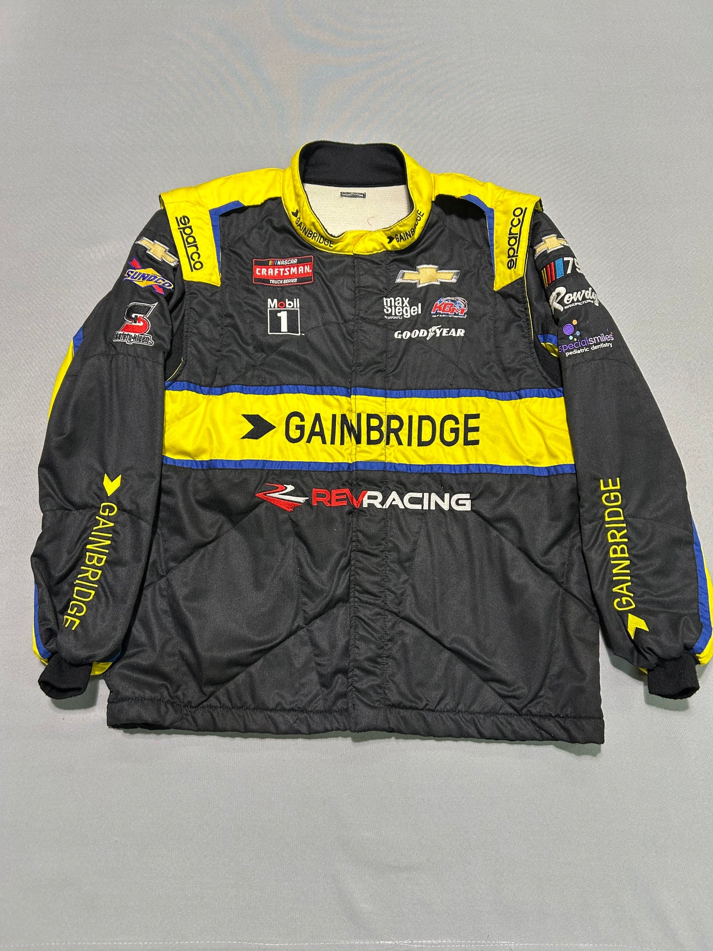 Nick Sanchez #2 2023 Gainbridge Nascar 2 Piece Crew Firesuit C-48 W-34 L-31