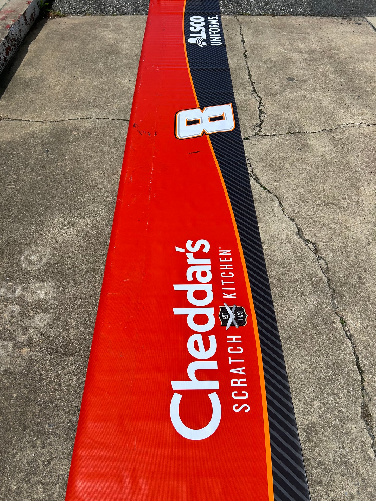 Kyle Busch #8 2023 Cheddars Alsco Nascar Pit Wall Banner