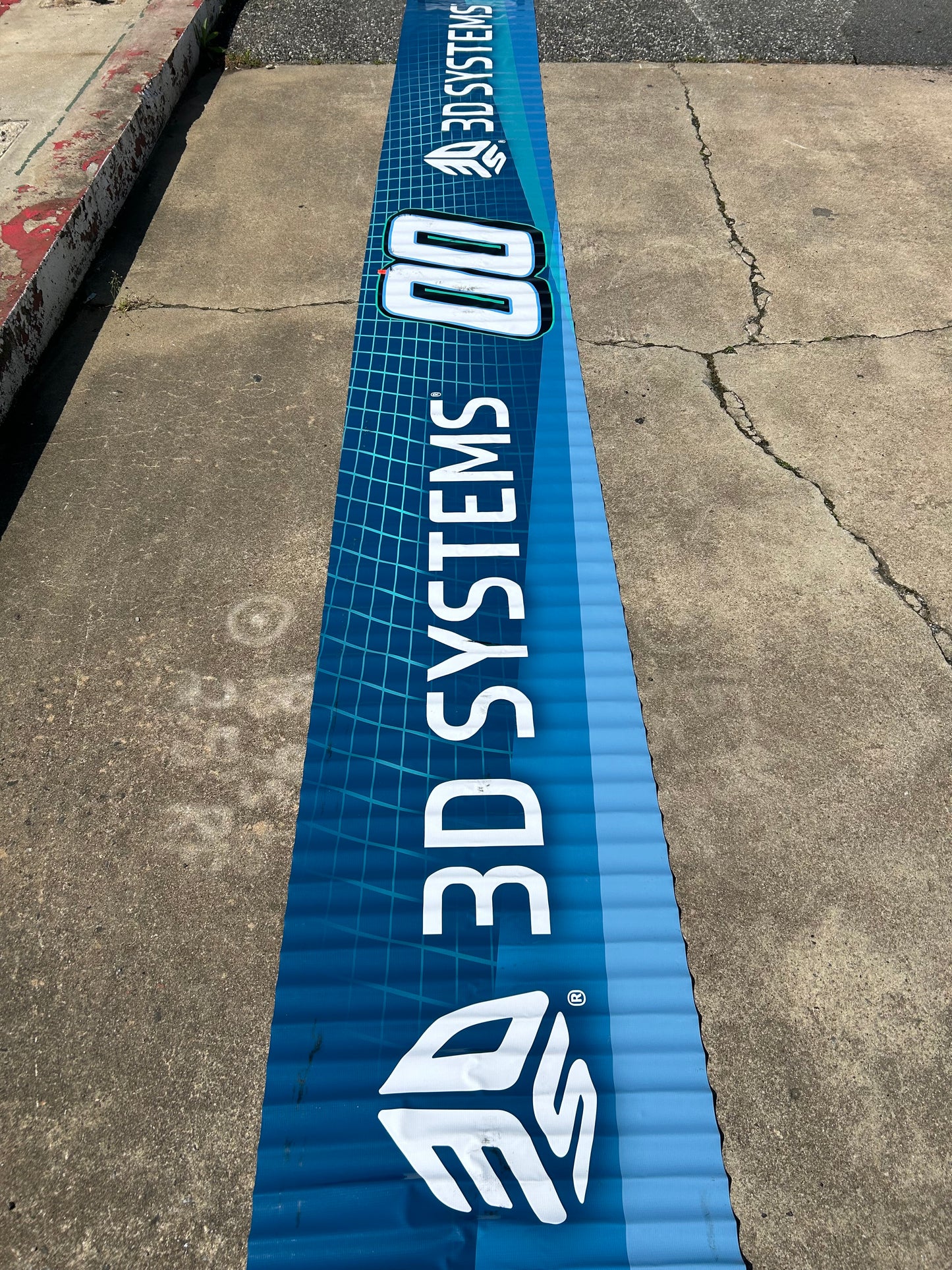 Cole Custer #00 2024 3D Systems Nascar Pit Wall Banner