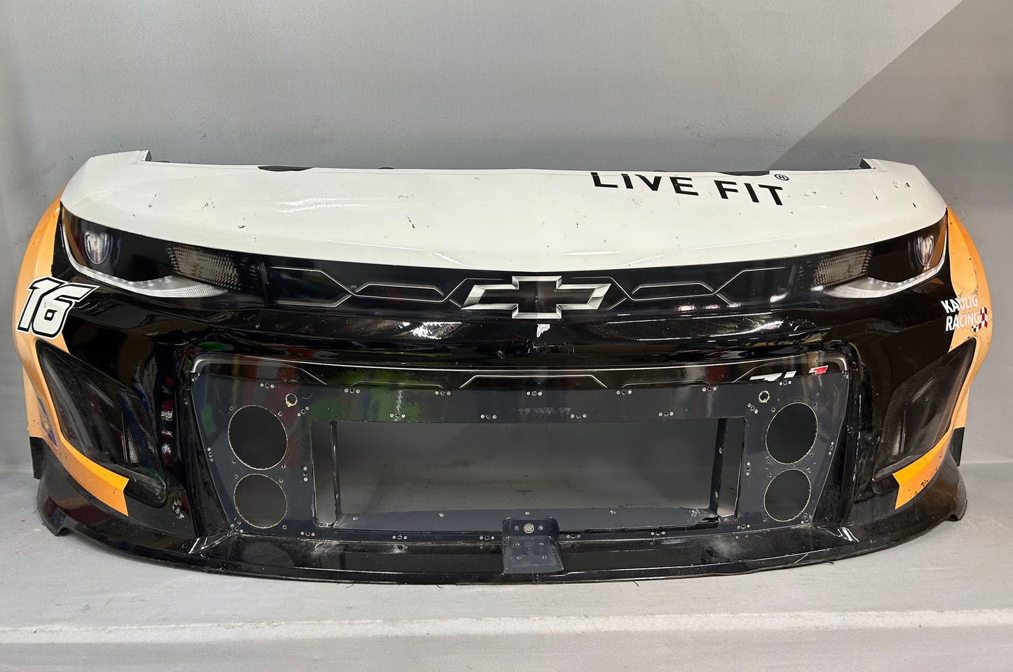 AJ Allmendinger #16 2025 Chicago Celsius Live Fit Nascar Front Nose