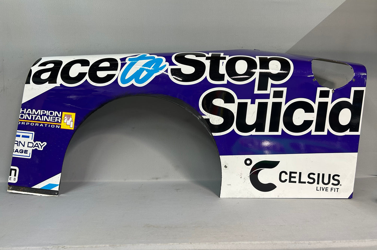 Daniel Dye #10 2025 Race To Stop Suicide Nascar Quarter Panel