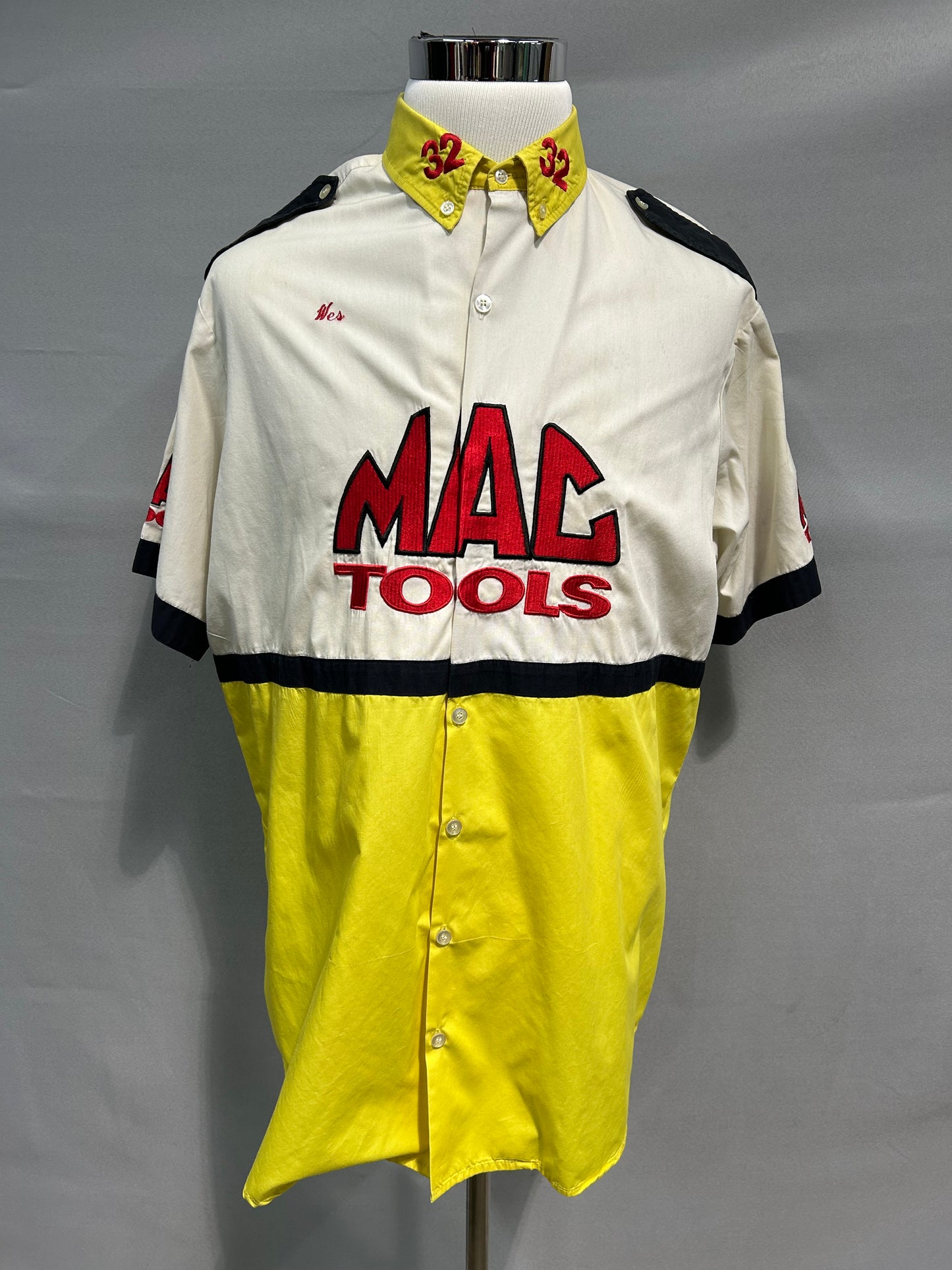 Dale Jarrett #32 Mac Tools Nascar Pit Crew Shirt Size XL