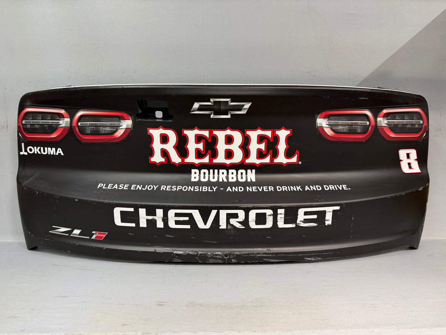 Kyle Busch #8 2025 WWTR Rebel Bourbon Nascar Rear Bumper