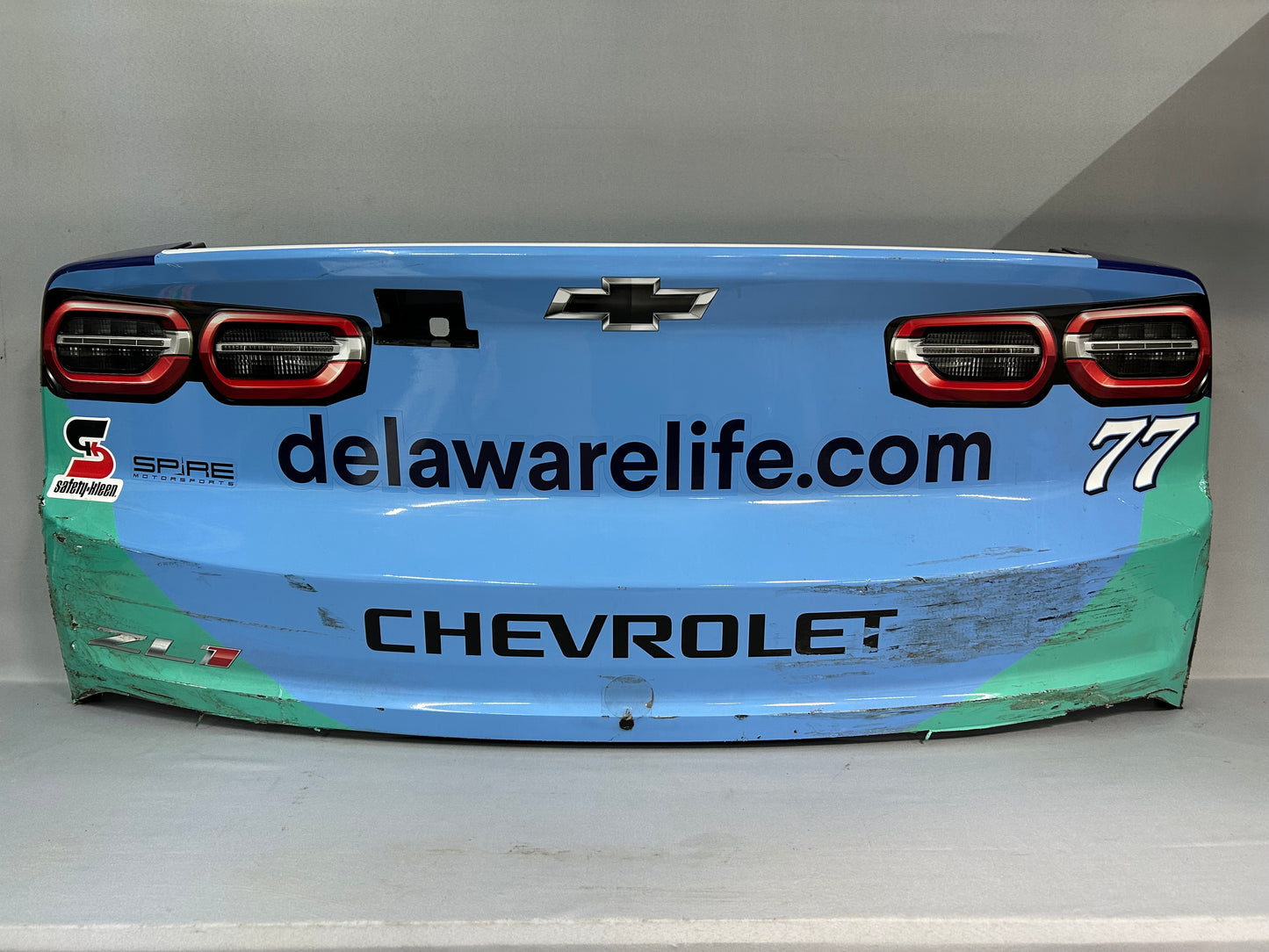 Carson Hocevar #77 2025 COTA Delaware Life Nascar Rear Bumper