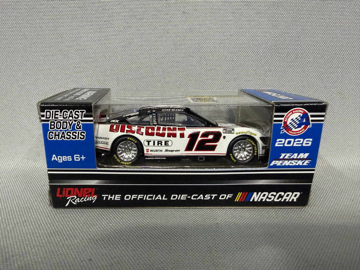 Ryan Blaney 2026 Discount Tire Nascar 1/64 Diecast