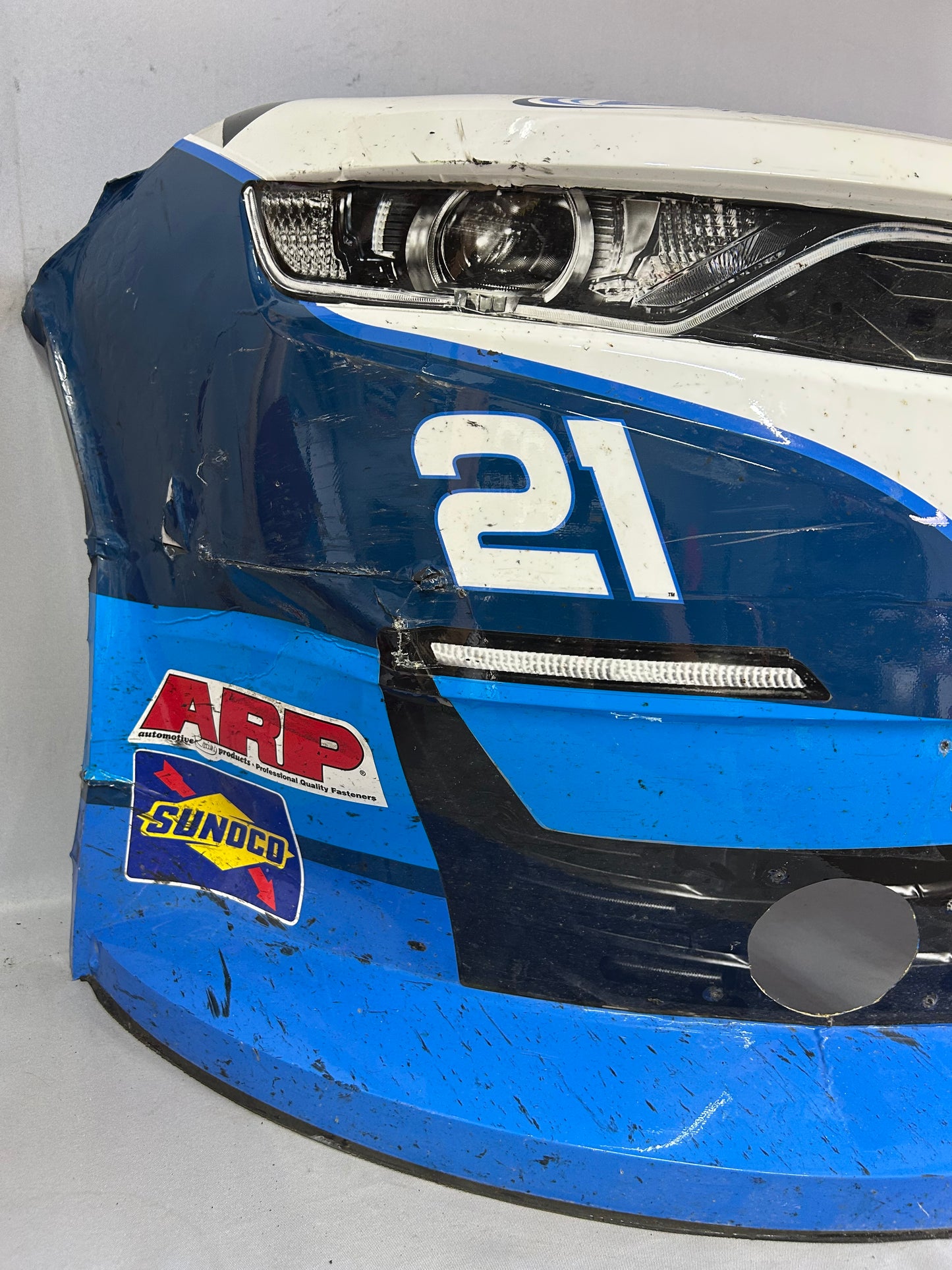Austin Hill #21 2025 Watkins Glen Bennett Transportation Nascar Front Nose