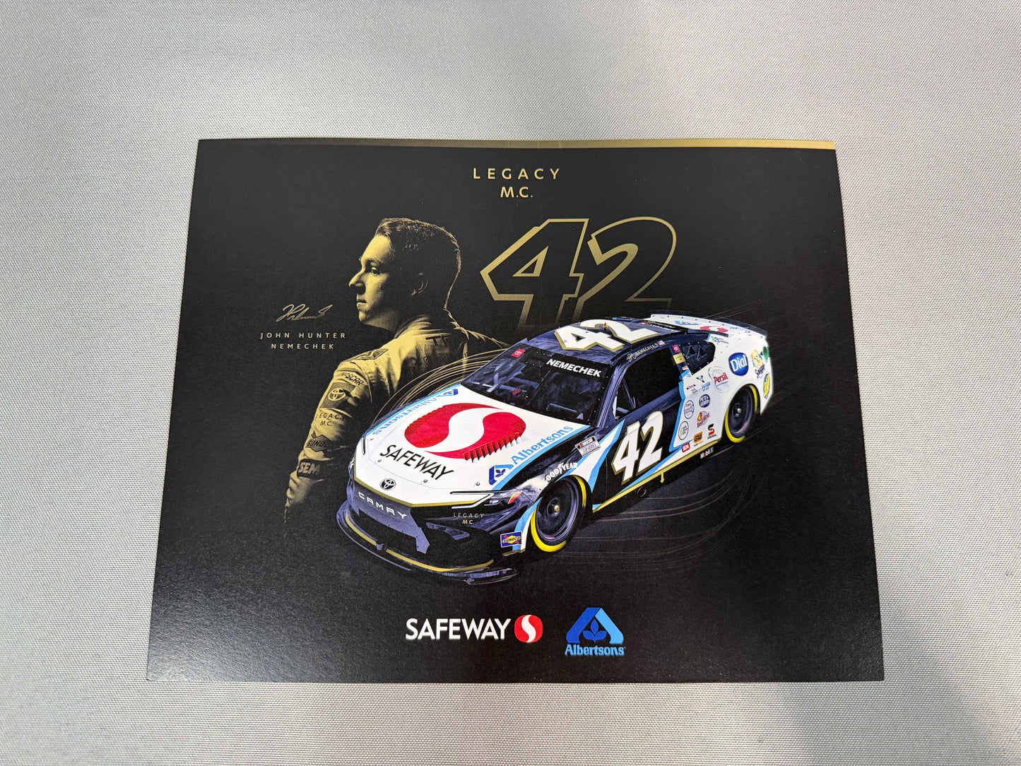 John Hunter Nemechek #42 2024 Safeway Albertsons Nascar Hero Card