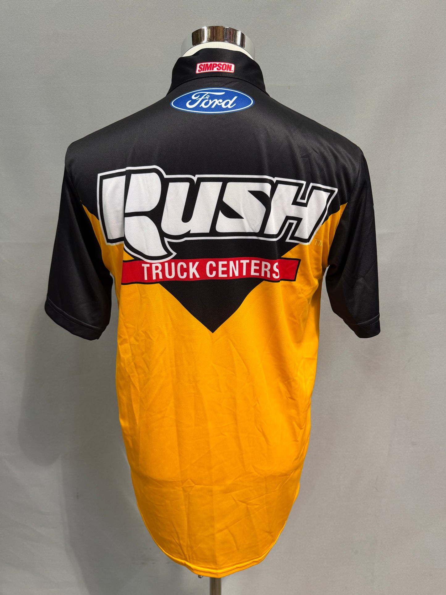Aric Almirola #10 2022 Rush Truck Centers Nascar Crew Shirt Size Small