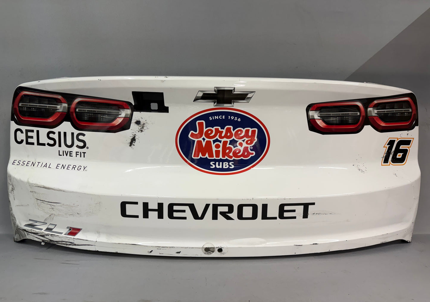 AJ Allmendinger #16 2025 Charlotte Roval Celsius Jersey Mikes Nascar Rear Bumper