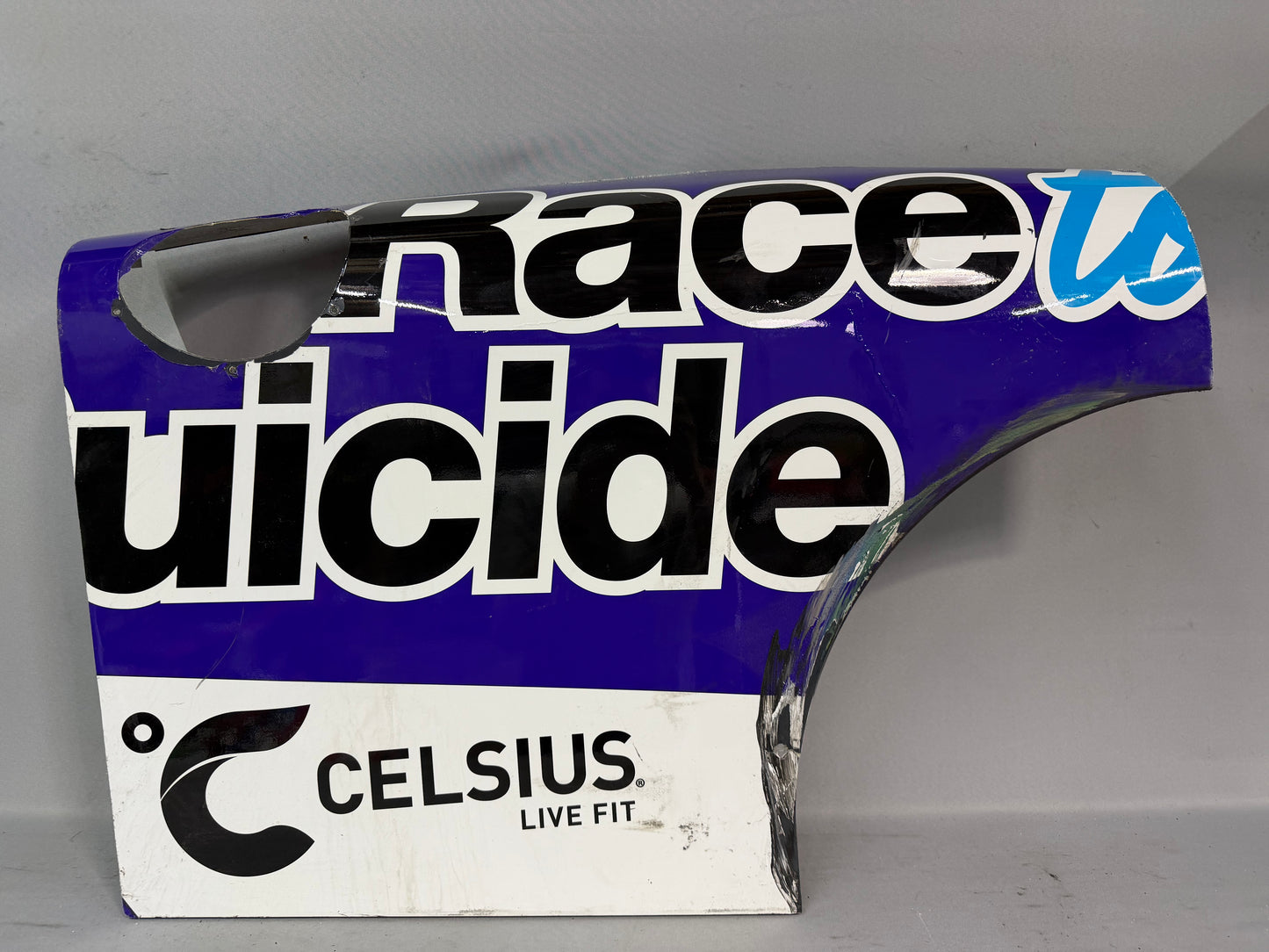 Daniel Dye #10 2025 Mexico City Race To Stop Suicide Nascar Partial Quarter Panel