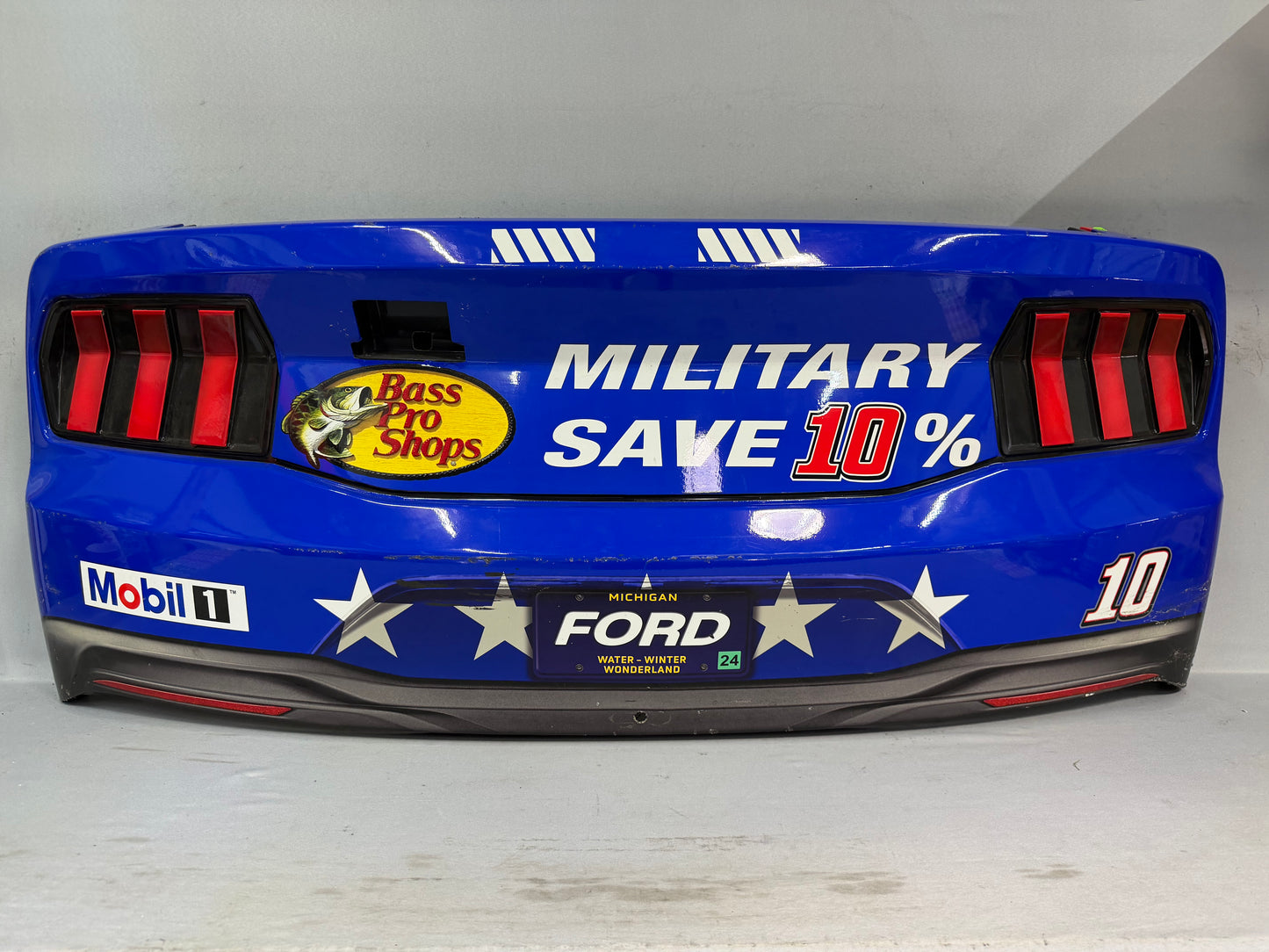 Noah Gragson #10 2024 Bass Pro Shops Patriotic Nascar Rear Bumper