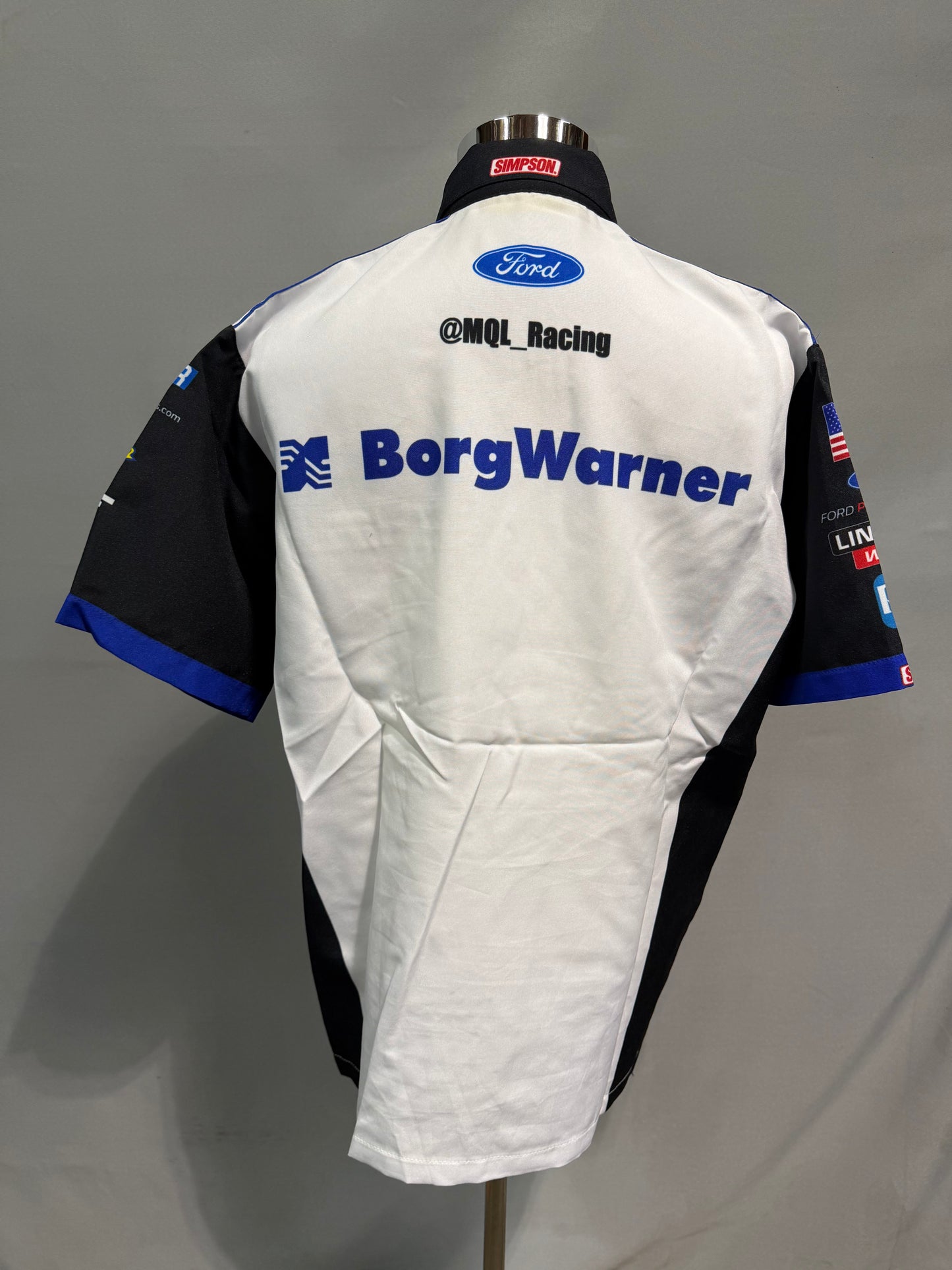 Ryan Blaney #21 2016 BorgWarner Nascar Crew Shirt Size Large