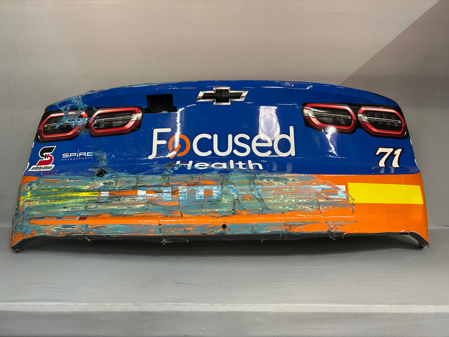 Zane Smith #71 2024 Phoenix Focused Health Nascar Rear Bumper